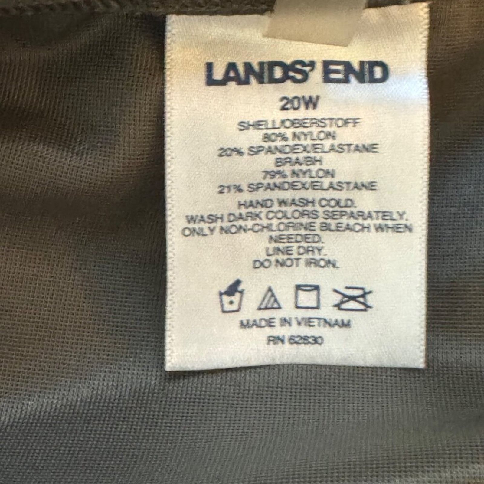 Lands' End Lands' End Tankini Floral Plus Size 20W Swimwear Size ONE SIZE - 5 Thumbnail