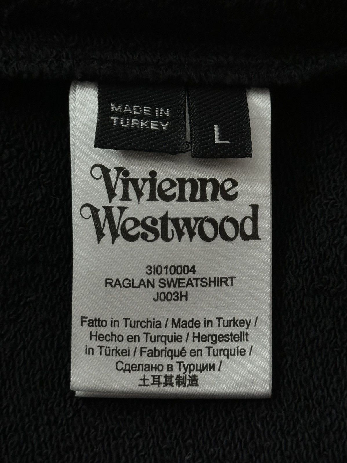 Vivienne Westwood Vivienne Westwood Sweatshirt Black Big Orb Logo L Size US L / EU 52-54 / 3 - 4 Thumbnail