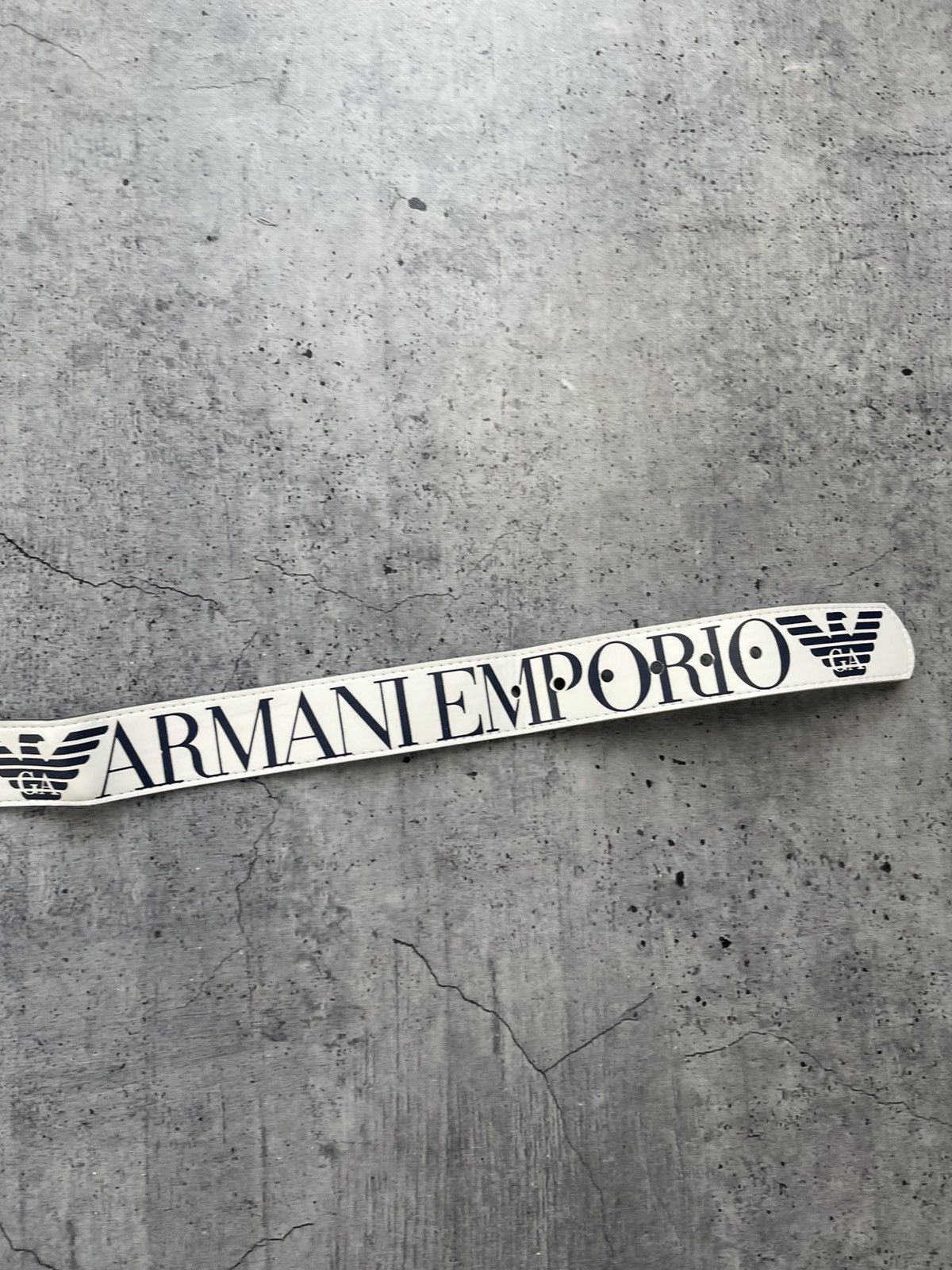 Armani Armani Monogram Vintage Belt Distressed USA STYLE AFFLICTION Size ONE SIZE - 6 Thumbnail