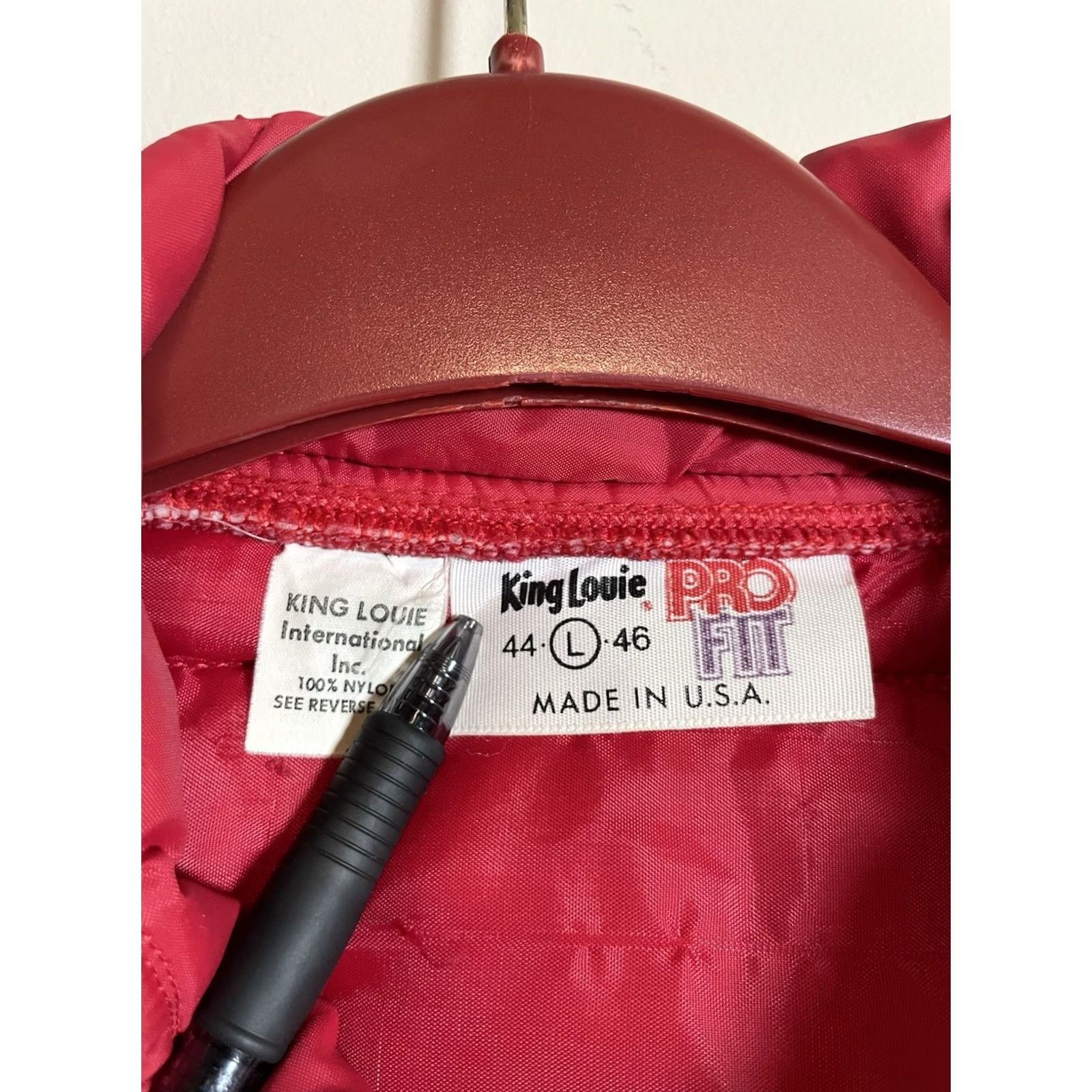 Vintage VINTAGE King Louie Pro Fit Hilti Puffer Jacket Men L Red Full Zip 80s 90s Outdoor Style Carded A629 Size US L / EU 52-54 / 3 - 5 Thumbnail