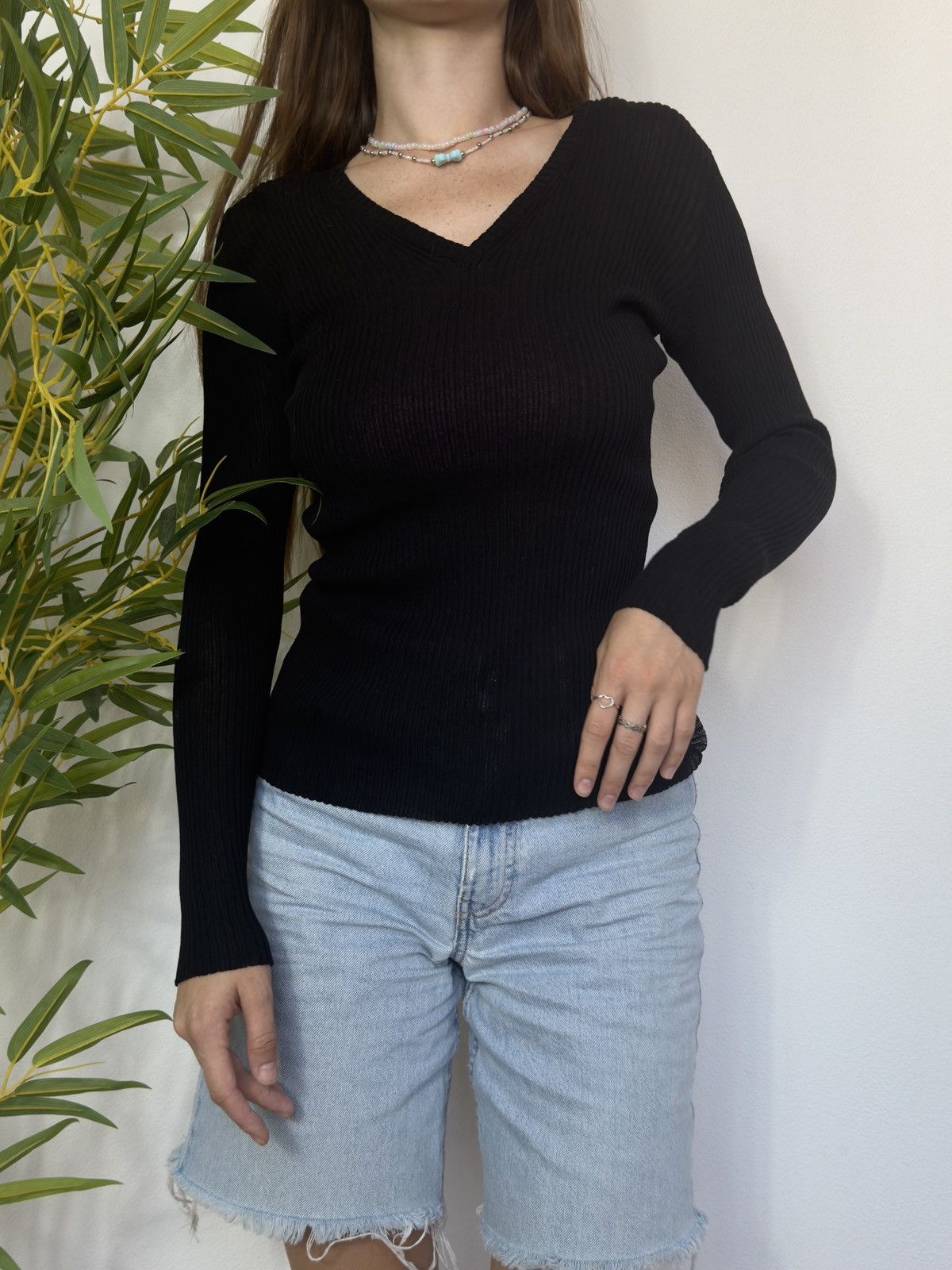 Dolce & Gabbana VINTAGE DOLCE&GABBANA 2000s MESH STRIPED LONG SLEEVE Size S / US 4 / IT 40 - 1 Thumbnail