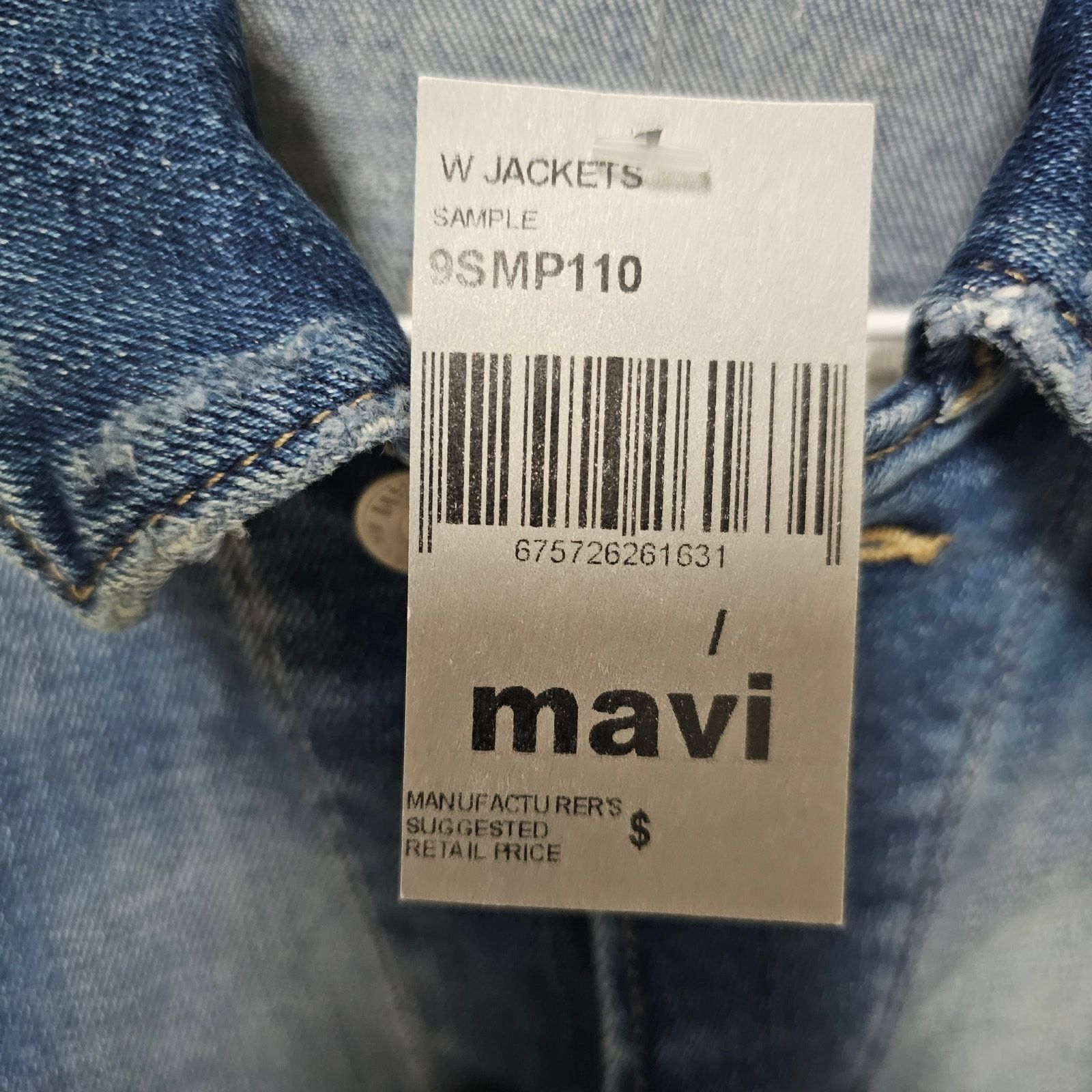 Mavi NWT MAVI Gold Denim Jacket "ROSE" Embroidery on Back Size S Size S / US 4 / IT 40 - 3 Thumbnail