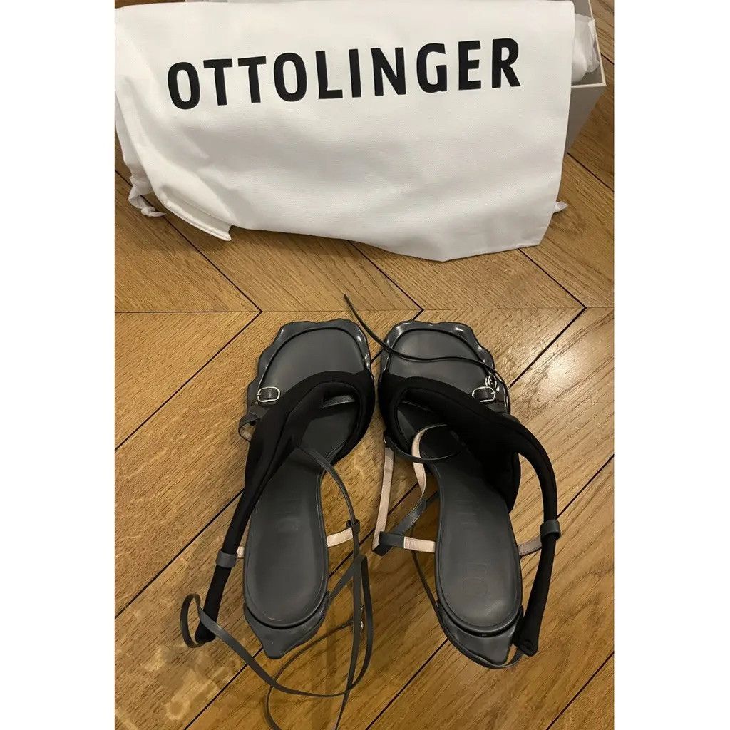 Ottolinger Ottolinger Black Flower high heels Size US 10 / IT 40 - 2 Thumbnail