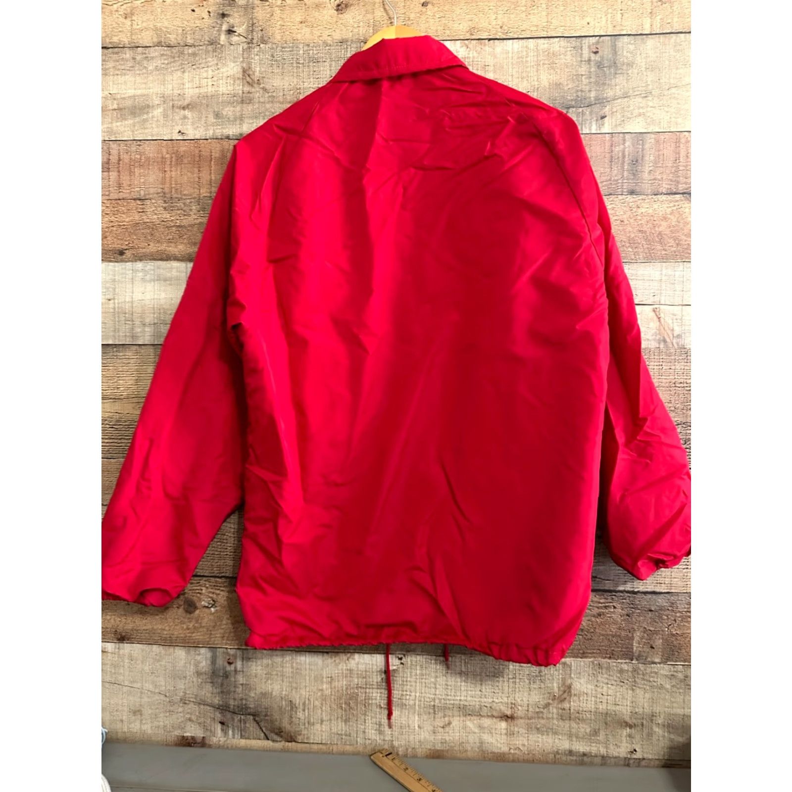 Vintage VINTAGE King Louie Pro Fit Manchester Jacket Mens Small Red Nylon Snap Collar 80s 70s Winter Spring Fall Size US S / EU 44-46 / 1 - 3 Thumbnail
