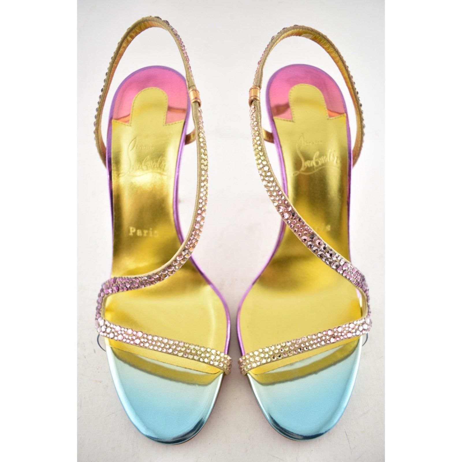 Christian Louboutin Christian Louboutin Rosalie Strass Boreal Sandal 38 Size US 8 / IT 38 - 11 Thumbnail