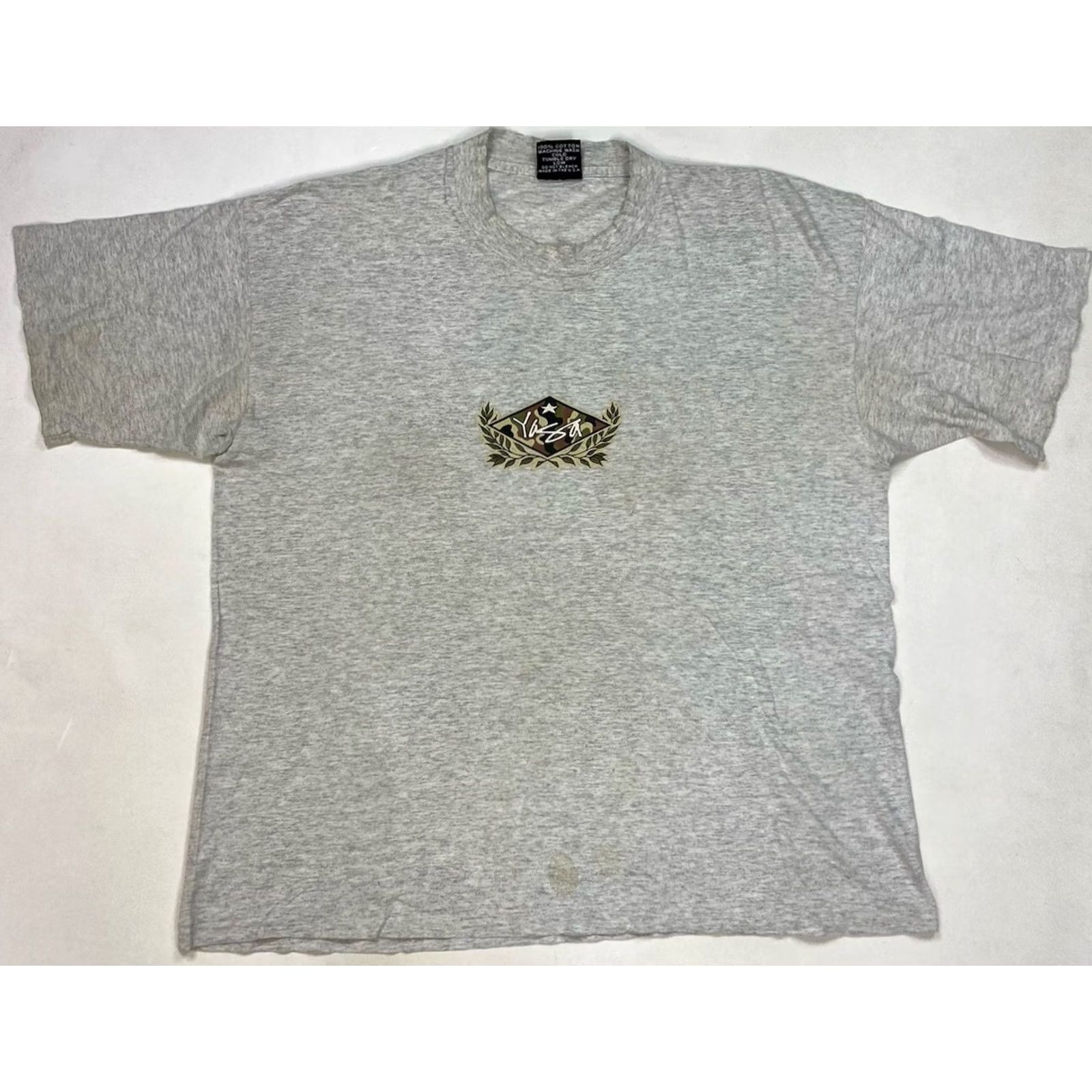 SAS VINTAGE Yasa Rootz Brigade Graphic T-shirt Men Large Gray USA 90s Single Stitch Size US L / EU 52-54 / 3 - 3 Thumbnail