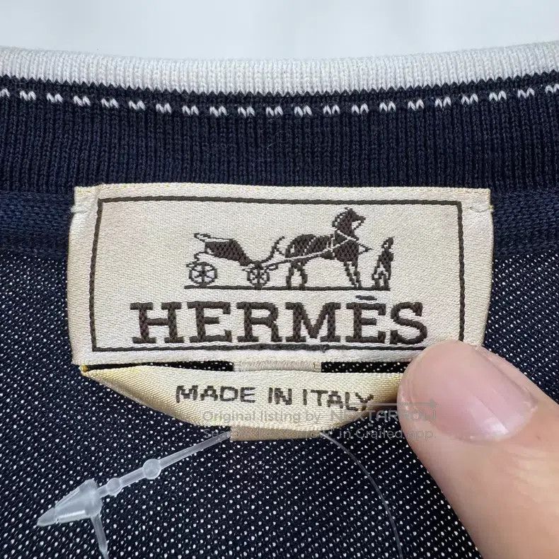 Hermes Hermes size 3XL Deep blue short-sleeve with white collar ed Size US XXL / EU 58 / 5 - 5 Thumbnail