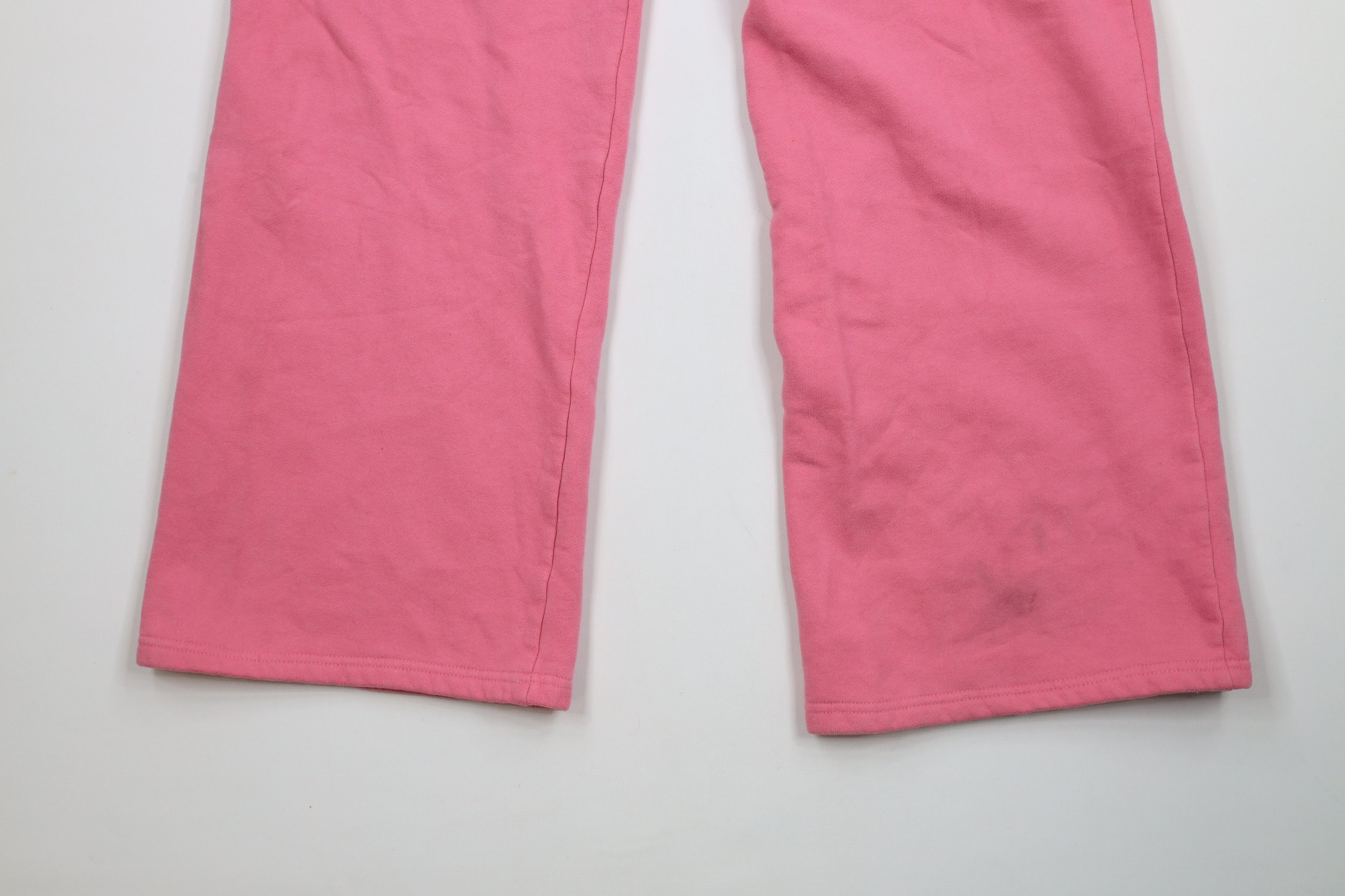Aeropostale × Vintage Vintage 90s Y2K Aeropostale Wide Leg Sweatpants Pink Size 32" / US 10 / IT 46 - 4 Thumbnail