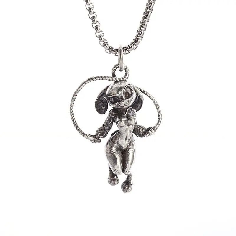 Jewelry Skipping Rope Rabbit Pendant Necklace Size ONE SIZE - 1 Thumbnail
