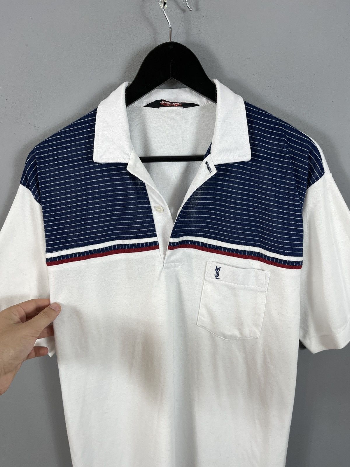 Yves Saint Laurent Vintage 90s Yves Saint Laurent YSL Polo Shirt small Logo Size US XL / EU 56 / 4 - 2 Thumbnail