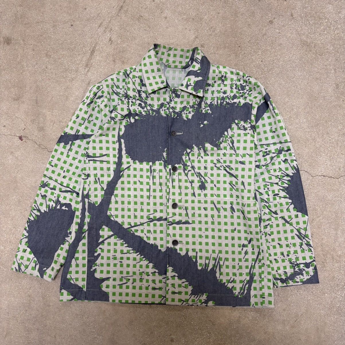 Pleats Please Issey Miyake Issey miyake homme plisse checkered splatter jacket Size US M / EU 48-50 / 2 - 1 Thumbnail