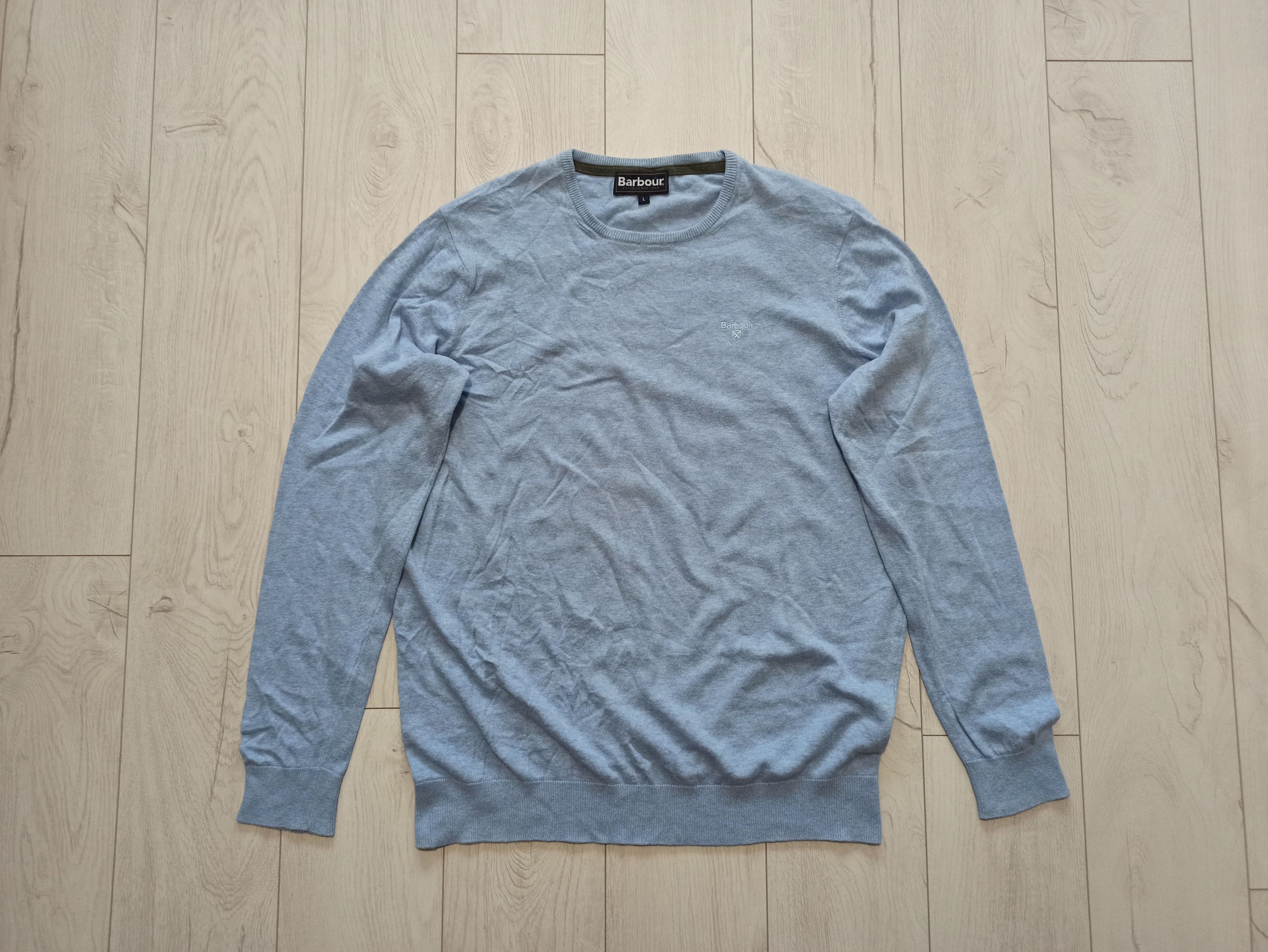 Barbour Barbour Crew Neck Cotton Cashmere Jumper Size US L / EU 52-54 / 3 - 1 Thumbnail