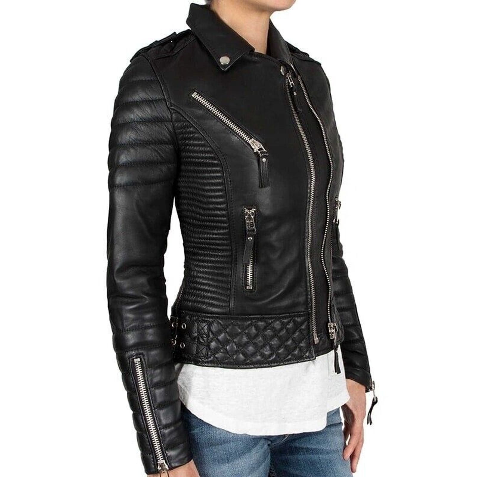 Boda Skins BODA Skins Kay Michaels Napa Leather Platinum Jacket 32/4 Size S / US 4 / IT 40 - 2 Thumbnail