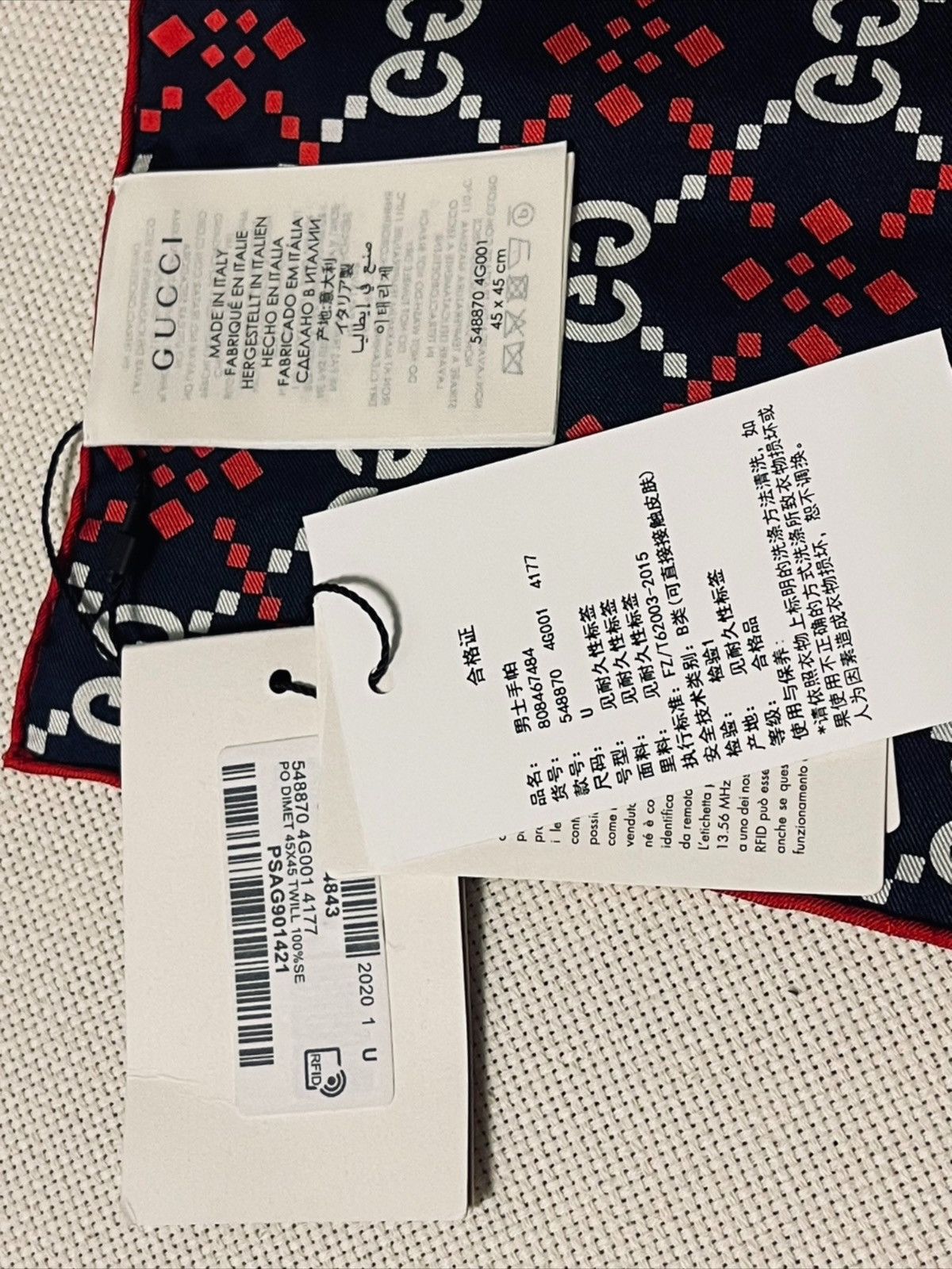 Gucci Gucci silk scarf Size ONE SIZE - 2 Thumbnail
