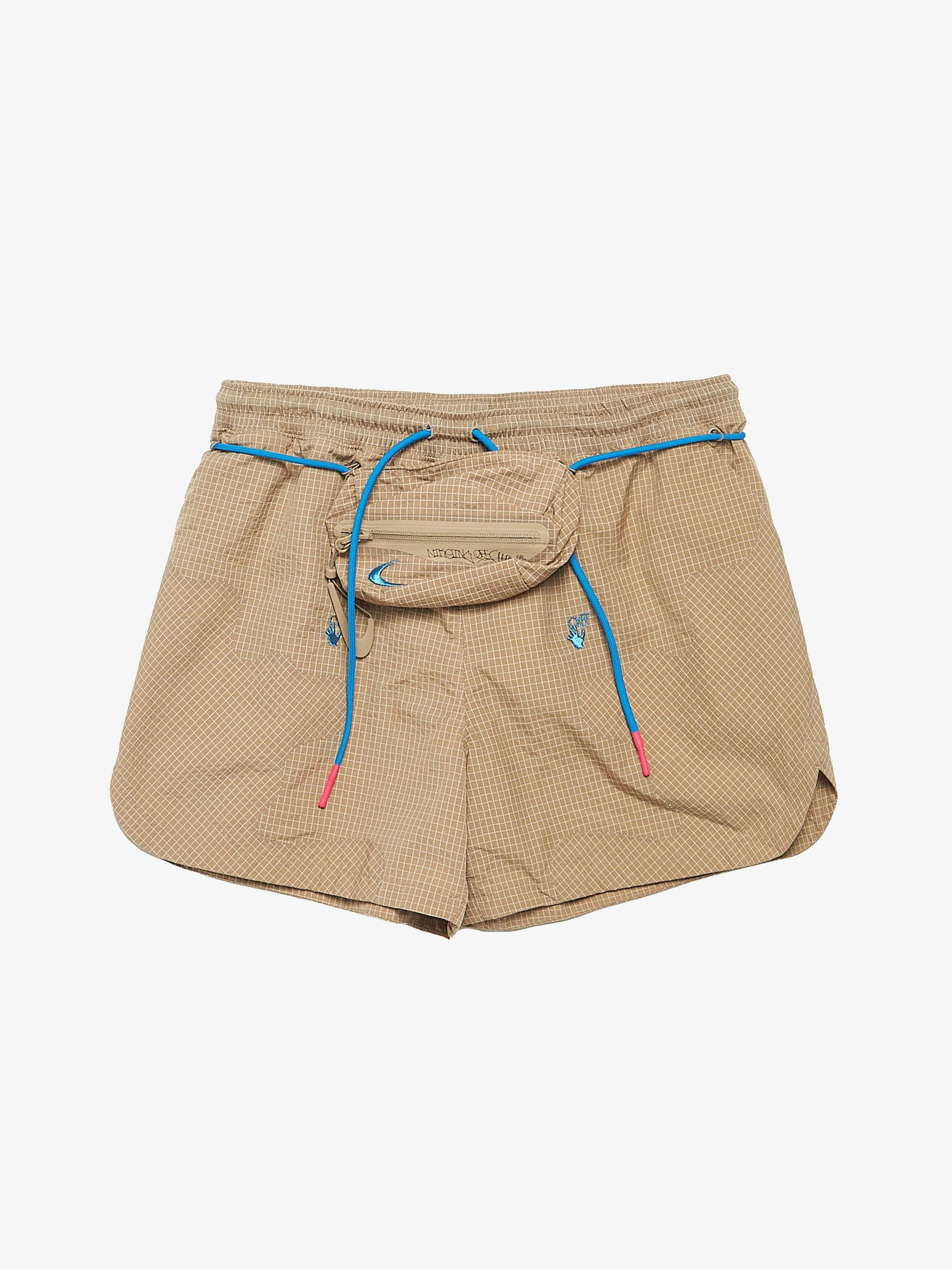 Nike Camel Ripstop Bag Detailed Nylon Shorts Size US 36 / EU 52 - 1 Thumbnail