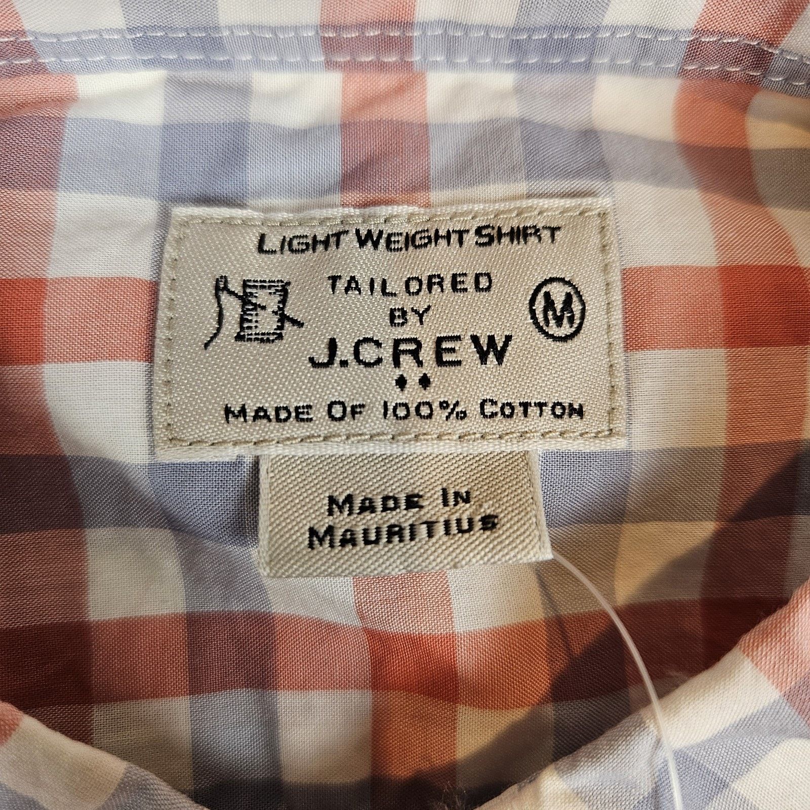 J.Crew J.Crew Button Down Mens M Gingham Shirt Size US M / EU 48-50 / 2 - 8 Thumbnail