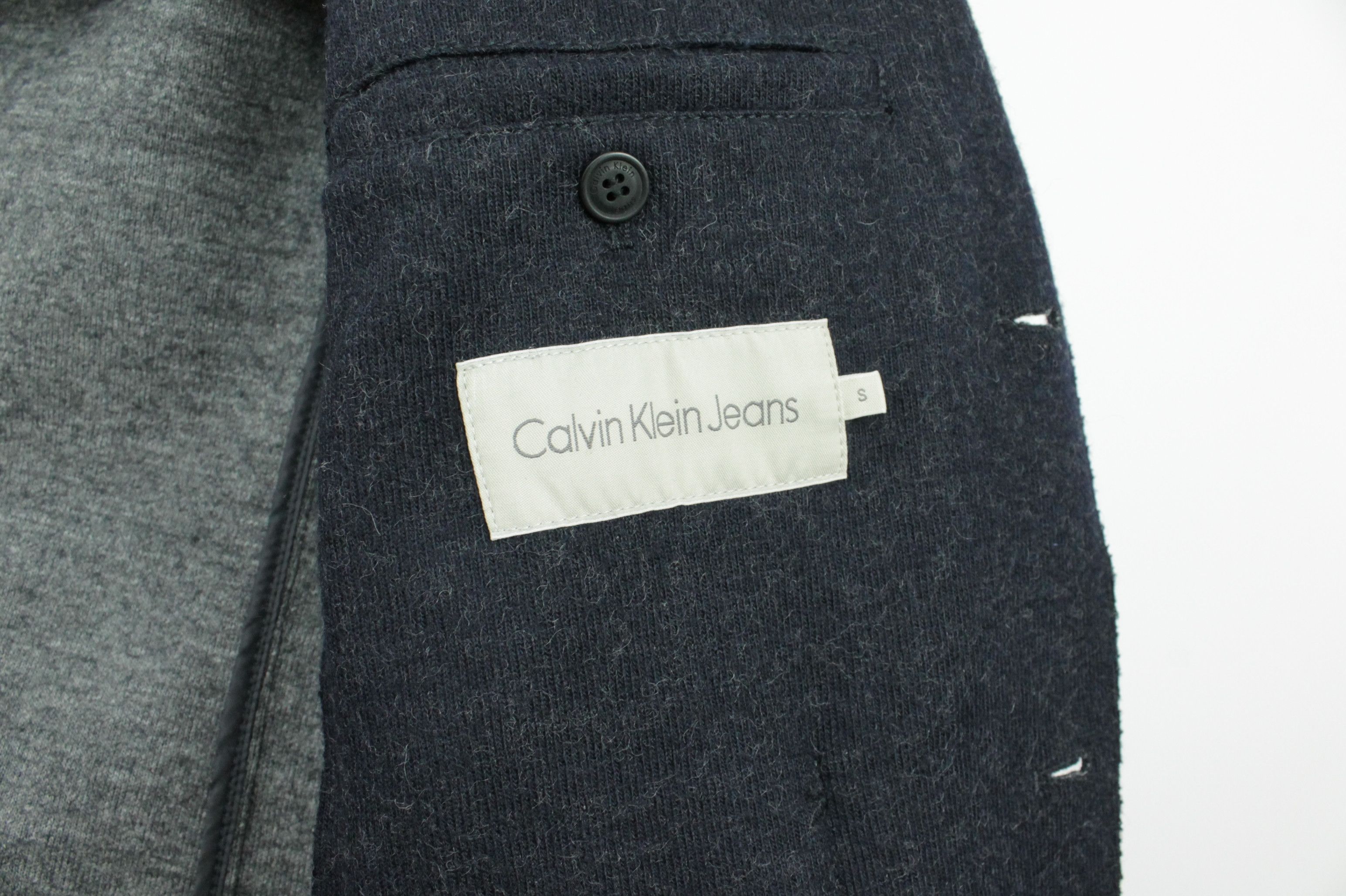 Calvin Klein Calvin Klein Jeans Slim Fit Fleece Wool Blazer Jacket Size US S / EU 44-46 / 1 - 8 Thumbnail
