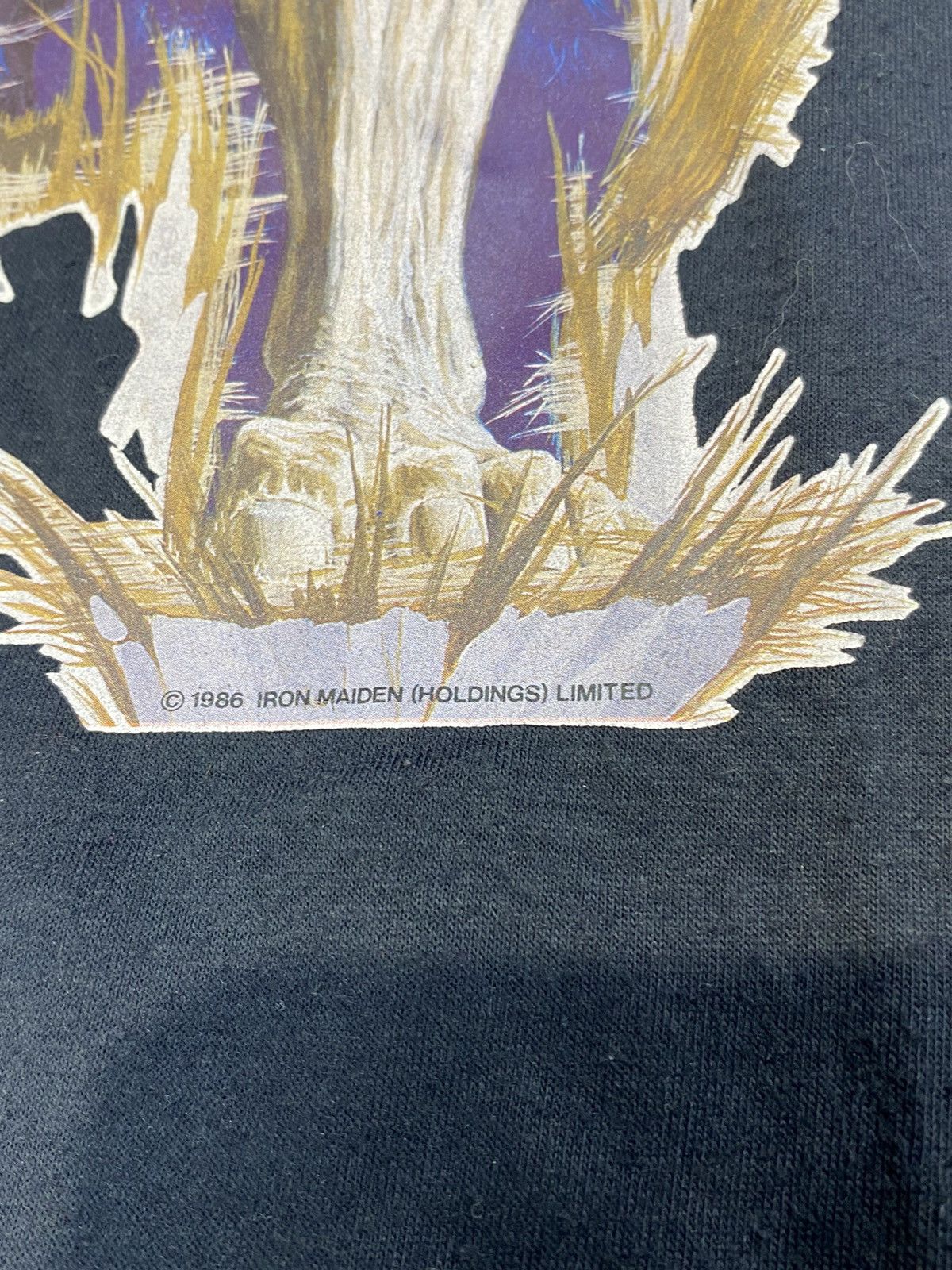Band Tees × Vintage Vintage 1986 Iron Maiden Band Tee - M Size US M / EU 48-50 / 2 - 3 Thumbnail