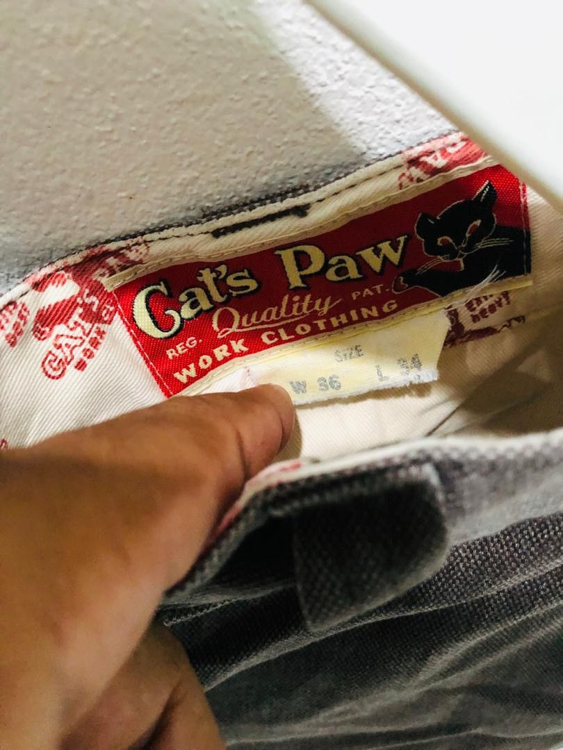 CAT'S PAW × Vintage Cat's Paw Workwear Duck Canvas Pants. Size US 36 / EU 52 - 10 Thumbnail
