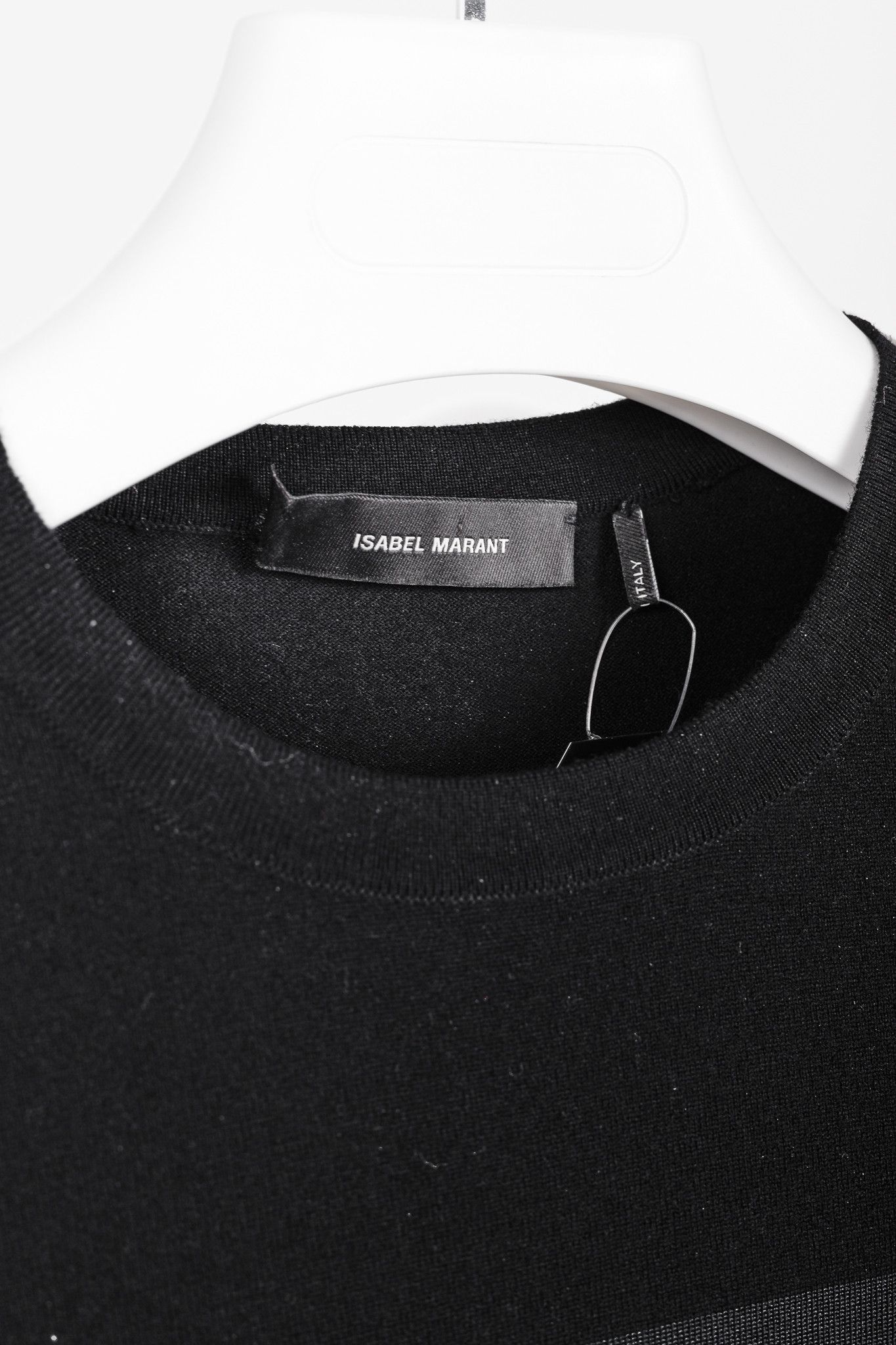 Isabel Marant Isabel Marant Black & Midnight Colorblock Wool-Blend Sweater Size XS / US 0-2 / IT 36-38 - 4 Thumbnail