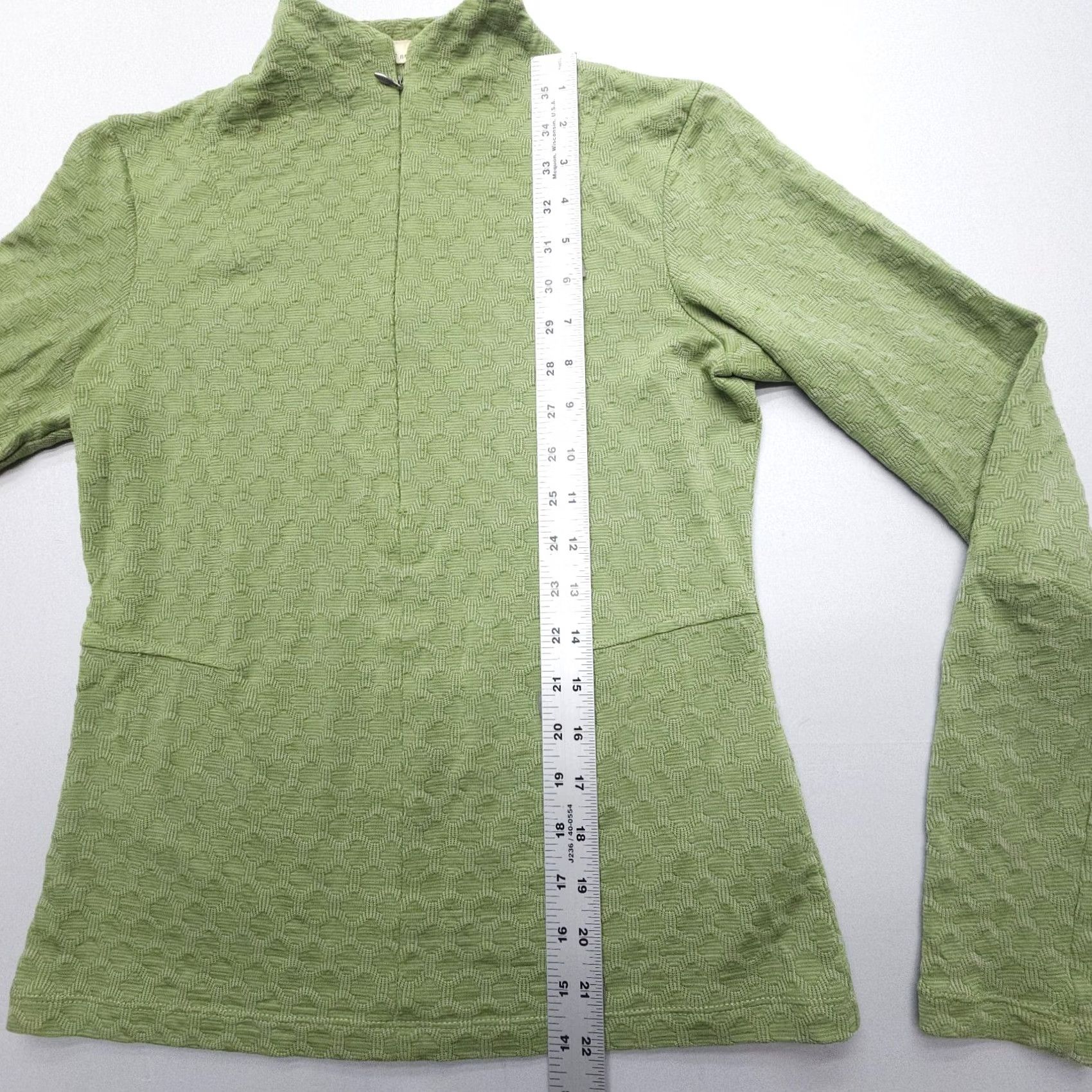 Layer 8 Ibex Merino Wool Half-Zip Pullover Womens Small Green Mid Layer Hiking Outdoor Size S / US 4 / IT 40 - 5 Thumbnail