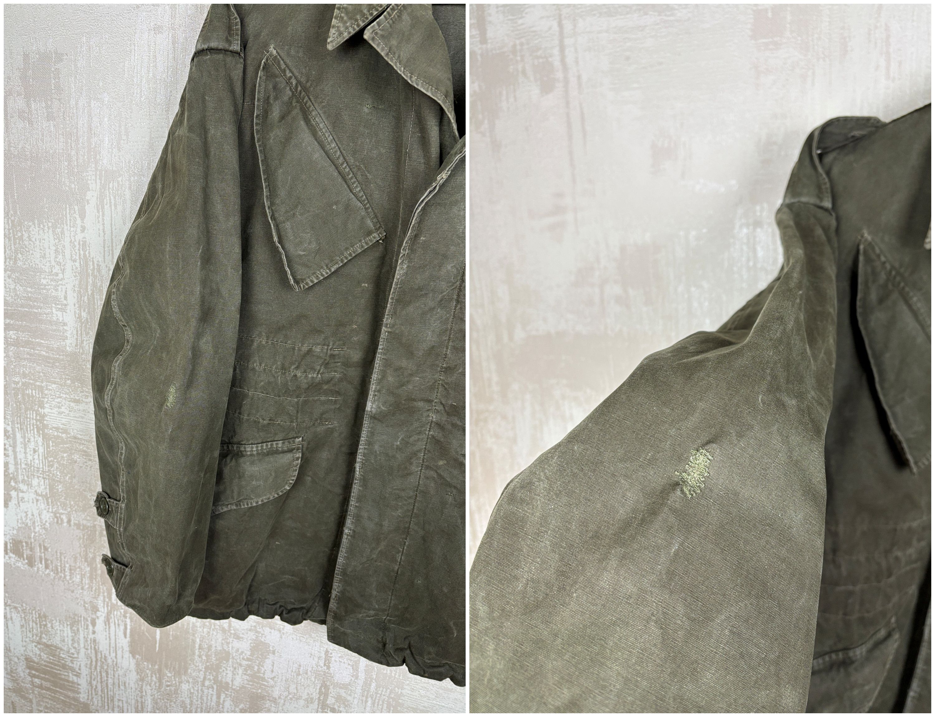 Vintage VTG Belgian Army Field Jacket 1959 A.M. Seynaeve Military Size US M / EU 48-50 / 2 - 12 Thumbnail