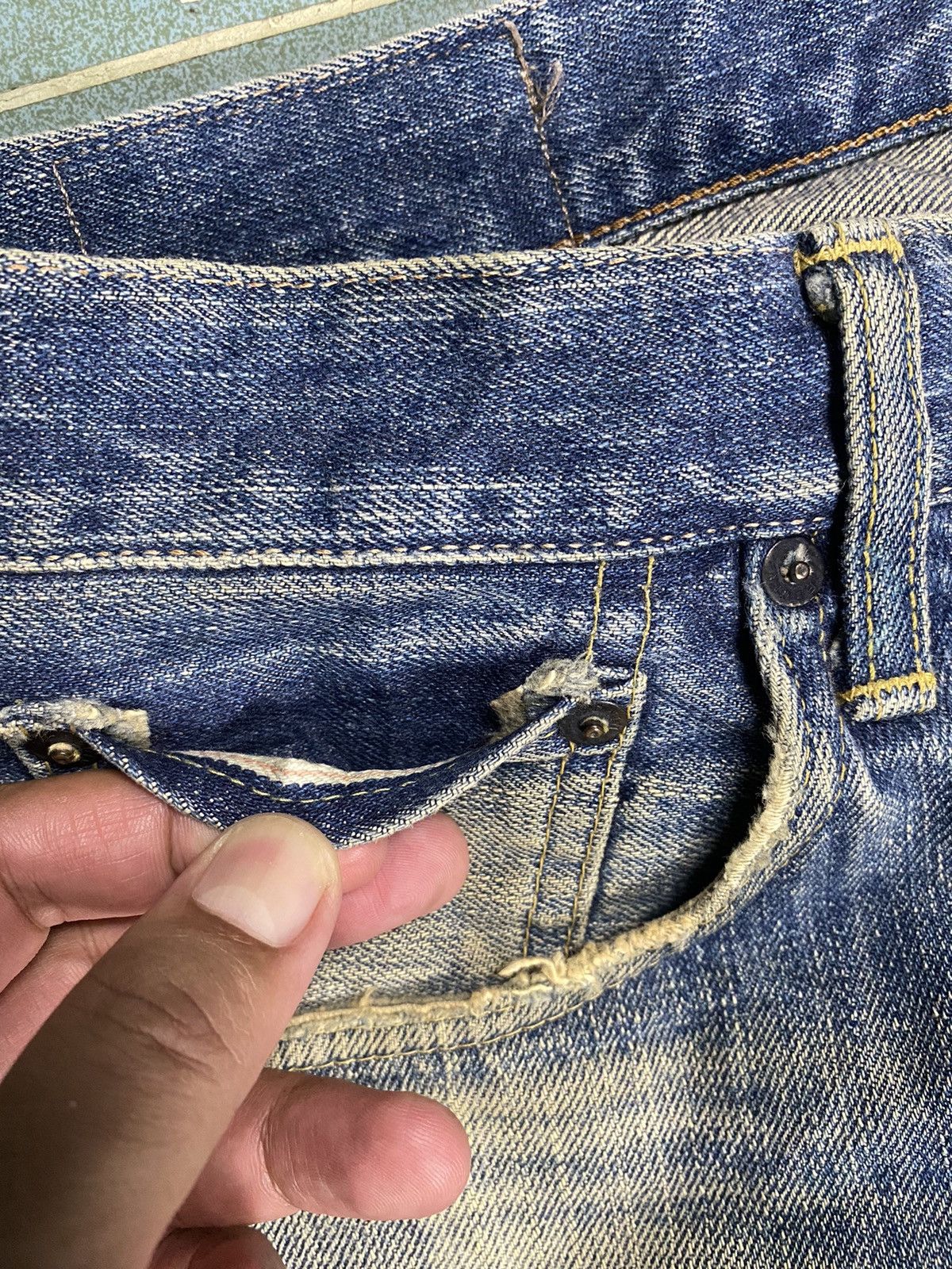 Edwin Edwin 505x 31x34 Selvedge Faded Jeans Size US 30 / EU 46 - 8 Thumbnail