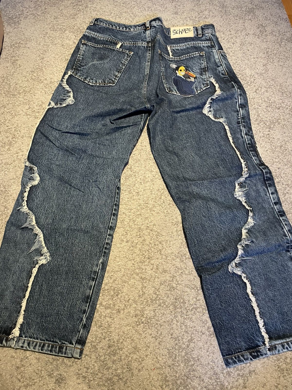 Derschutze ”Faces” denim raw edged blue Size US 34 / EU 50 - 2 Thumbnail