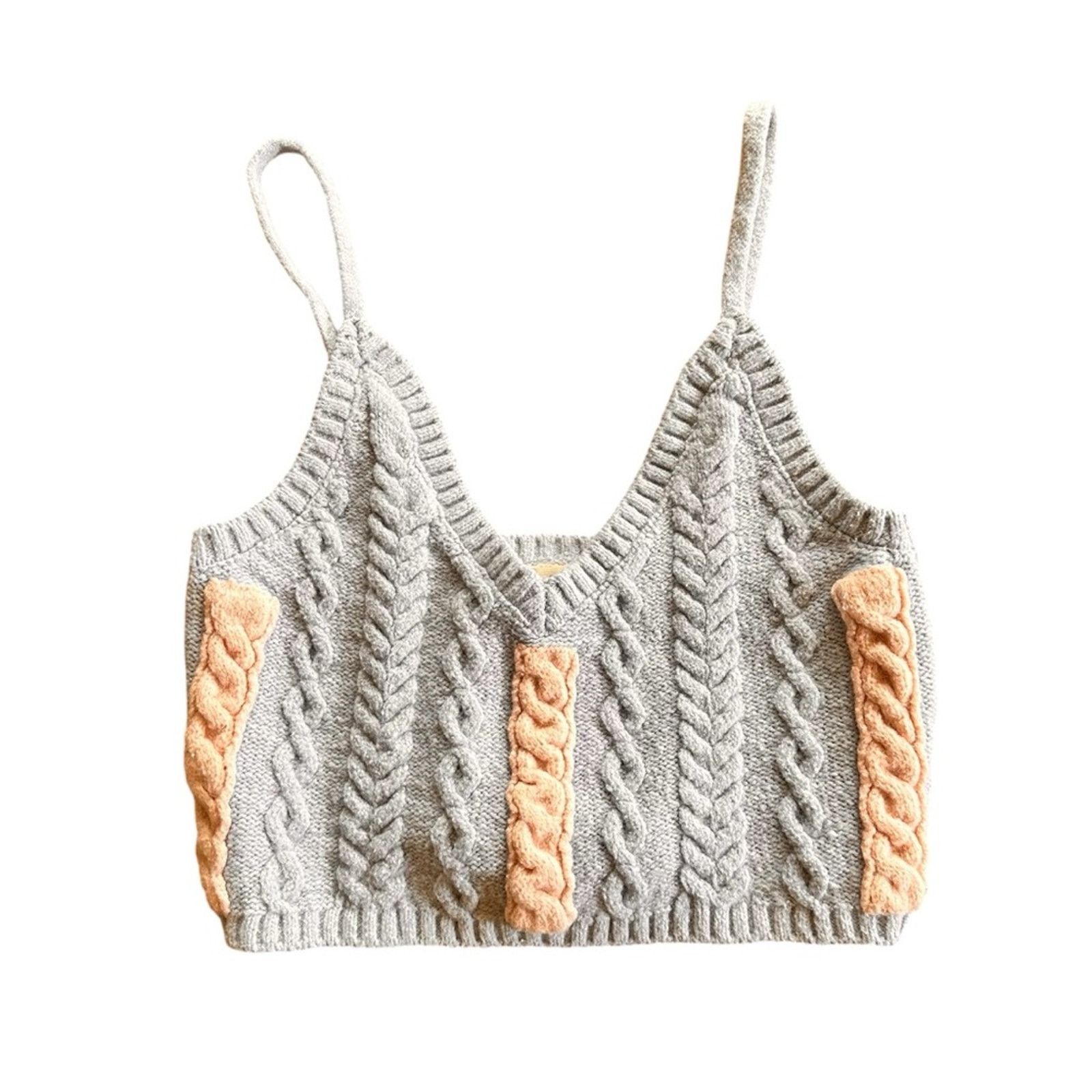 For Love & Lemons For Love & Lemons Paige Knit Crop Top - Size Small Size S / US 4 / IT 40 - 3 Thumbnail