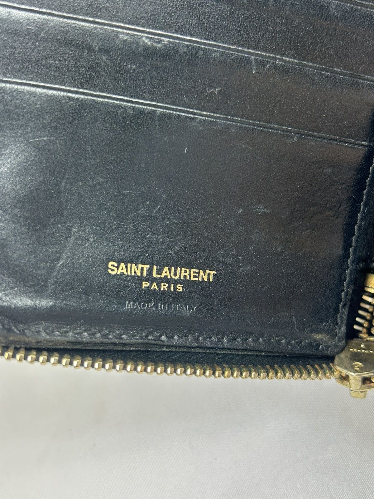 Yves Saint Laurent Yves Saint Laurent Multi Logo Zippy Wallet Size ONE SIZE - 5 Thumbnail