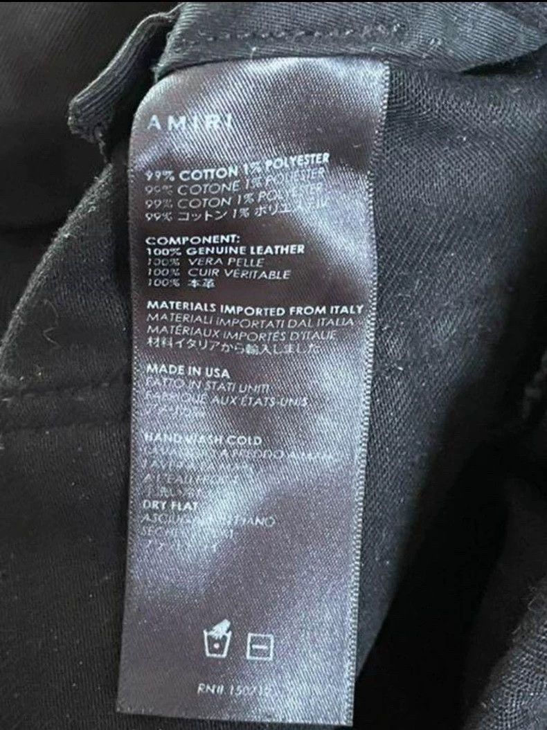 Amiri Amiri black leather mx1 jeans Size US 30 / EU 46 - 6 Thumbnail