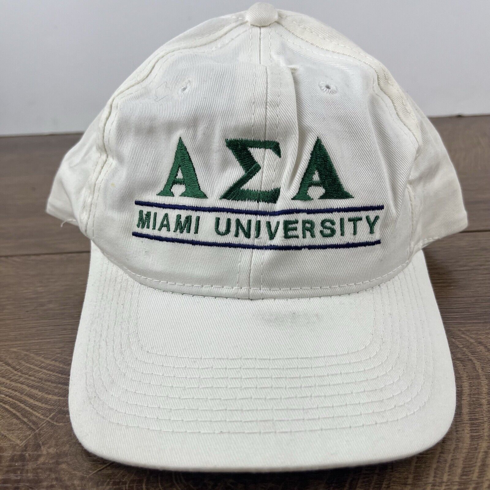 Other Miami University Hat AEA AZA Hat White Hat Adjustable White Size ONE SIZE - 5 Thumbnail