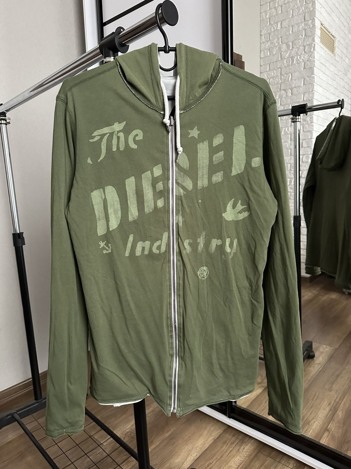 Diesel Diesel Vintage Reversible Zip Hoodie Rare Size US L / EU 52-54 / 3 - 1 Thumbnail