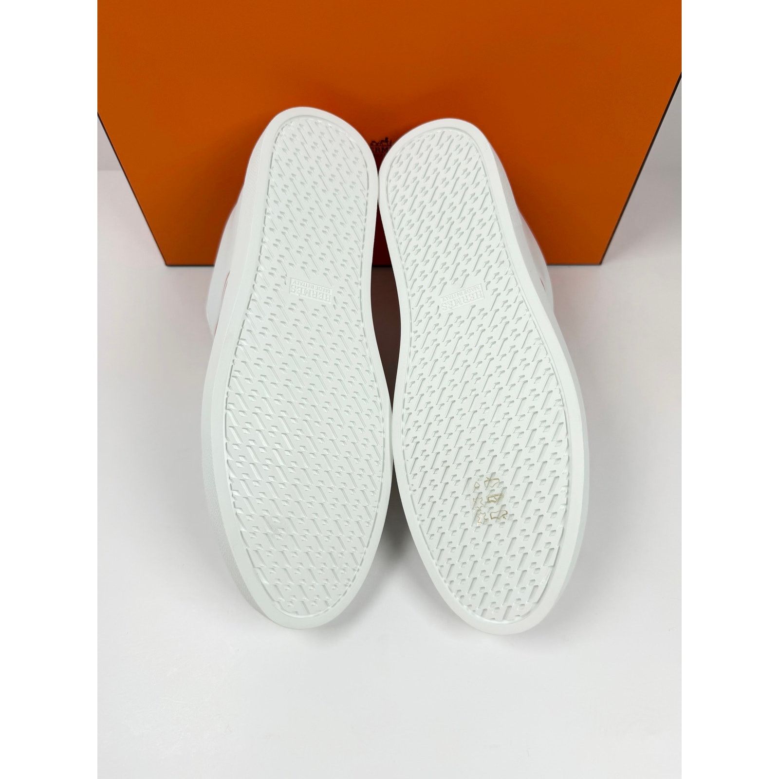 Hermes Size 8.5 - Hermes Advantage White Orange Sneakers NEW Size US 8.5 / EU 41-42 - 7 Thumbnail