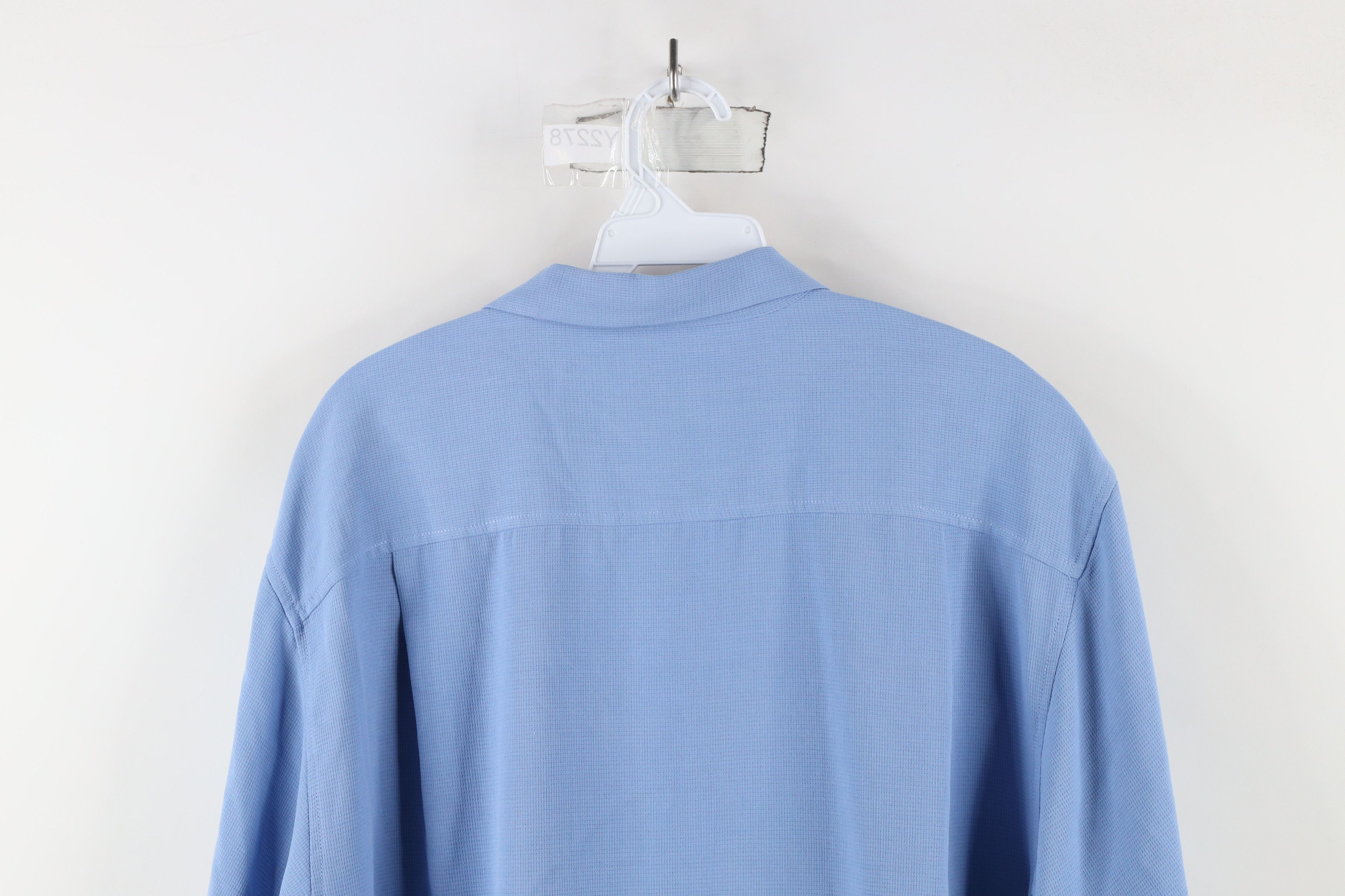 Tommy Bahama × Vintage Vintage Tommy Bahama Silk Blend Looped Collar Button Shirt Size US M / EU 48-50 / 2 - 13 Thumbnail