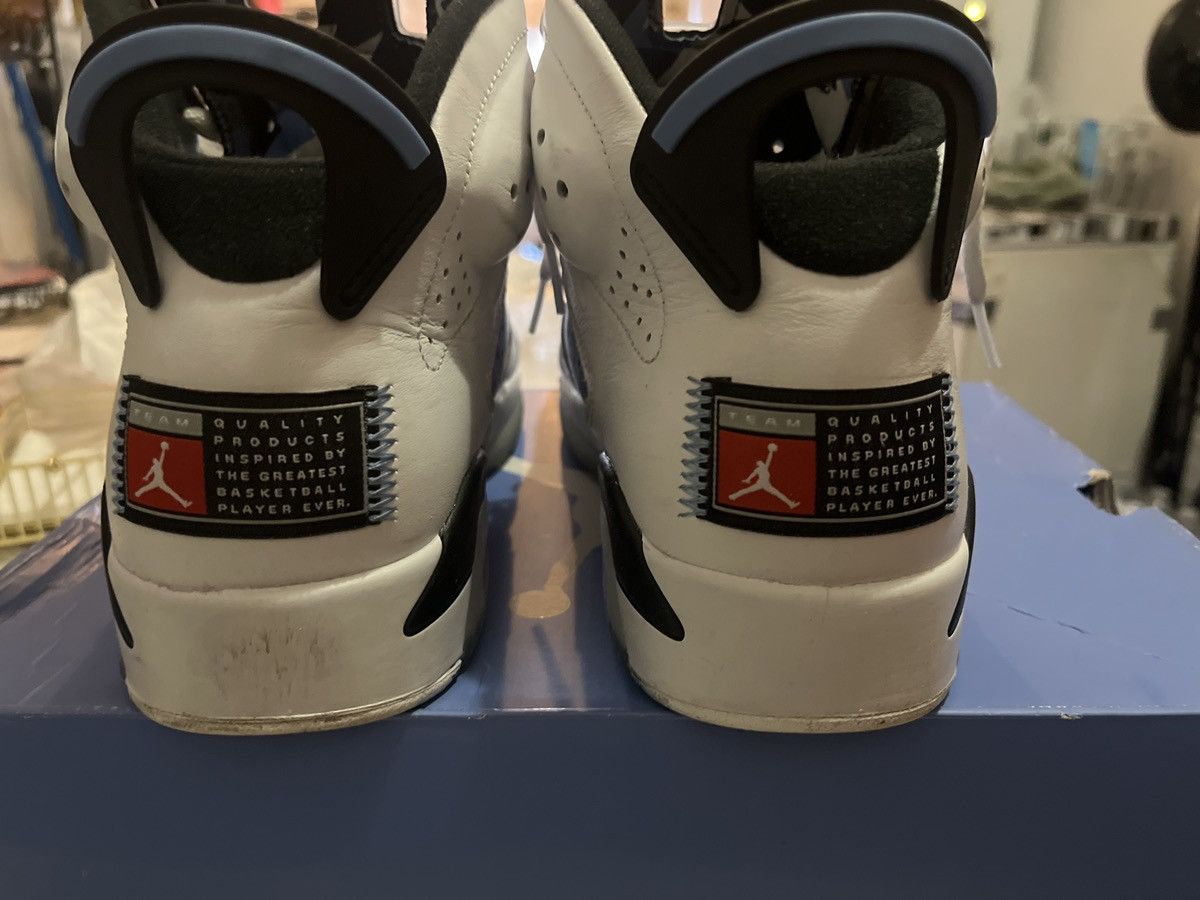 Jordan Brand × Nike Jordan 6 Retro UNC White Size US 10 / EU 43 - 7 Thumbnail