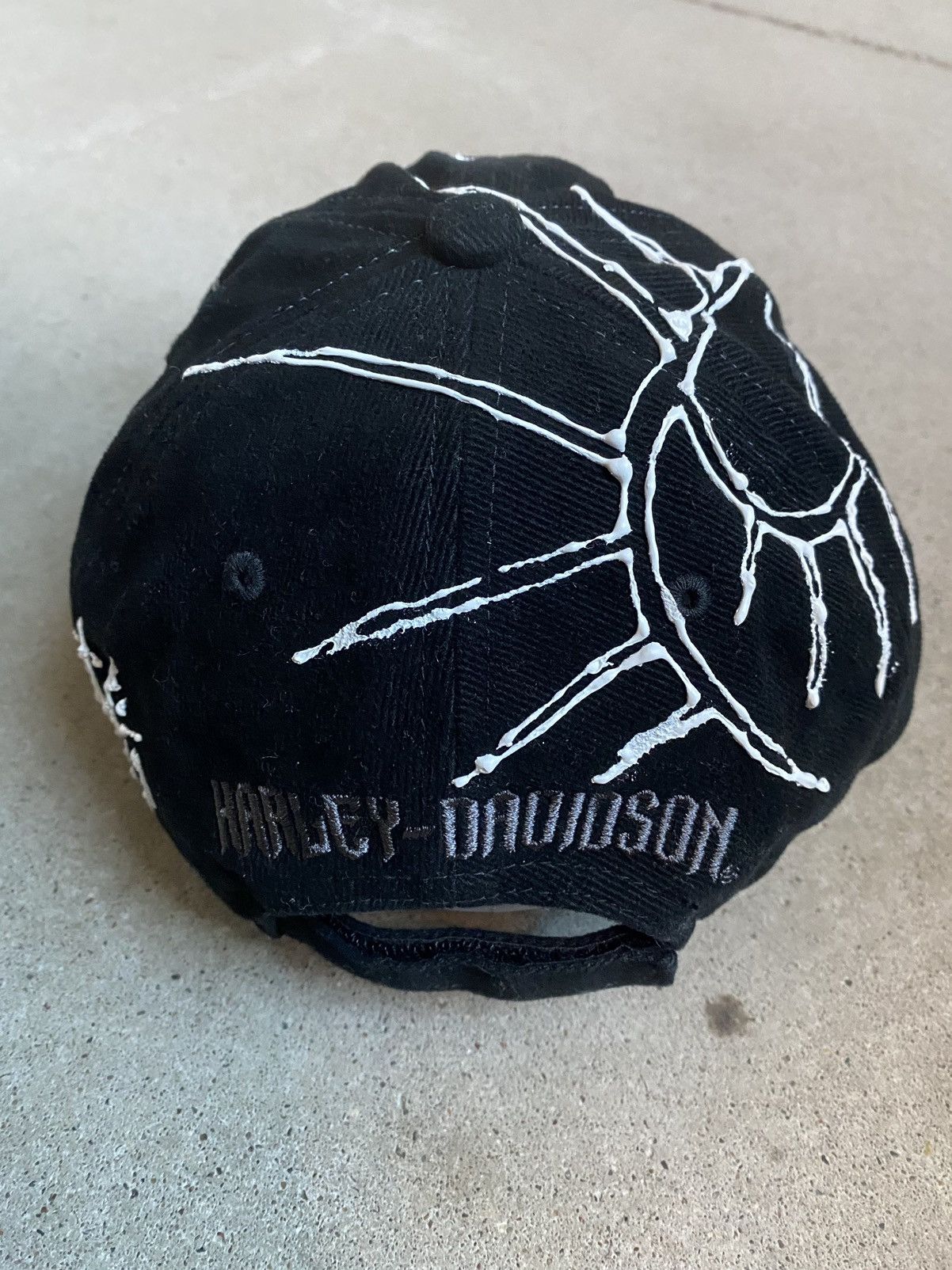 Harley Davidson × Vintage Vintage Harley embroidered tattoo hat Size ONE SIZE - 3 Thumbnail