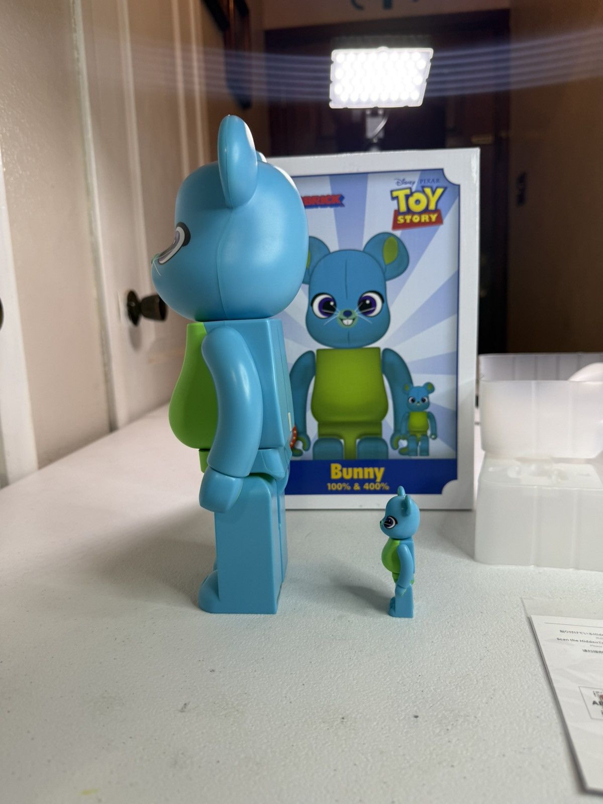 Medicom Toy Bearbrick Disney Pixar Toy Story 4 BUNNY 100% 400% Be@rbrick Size ONE SIZE - 5 Thumbnail