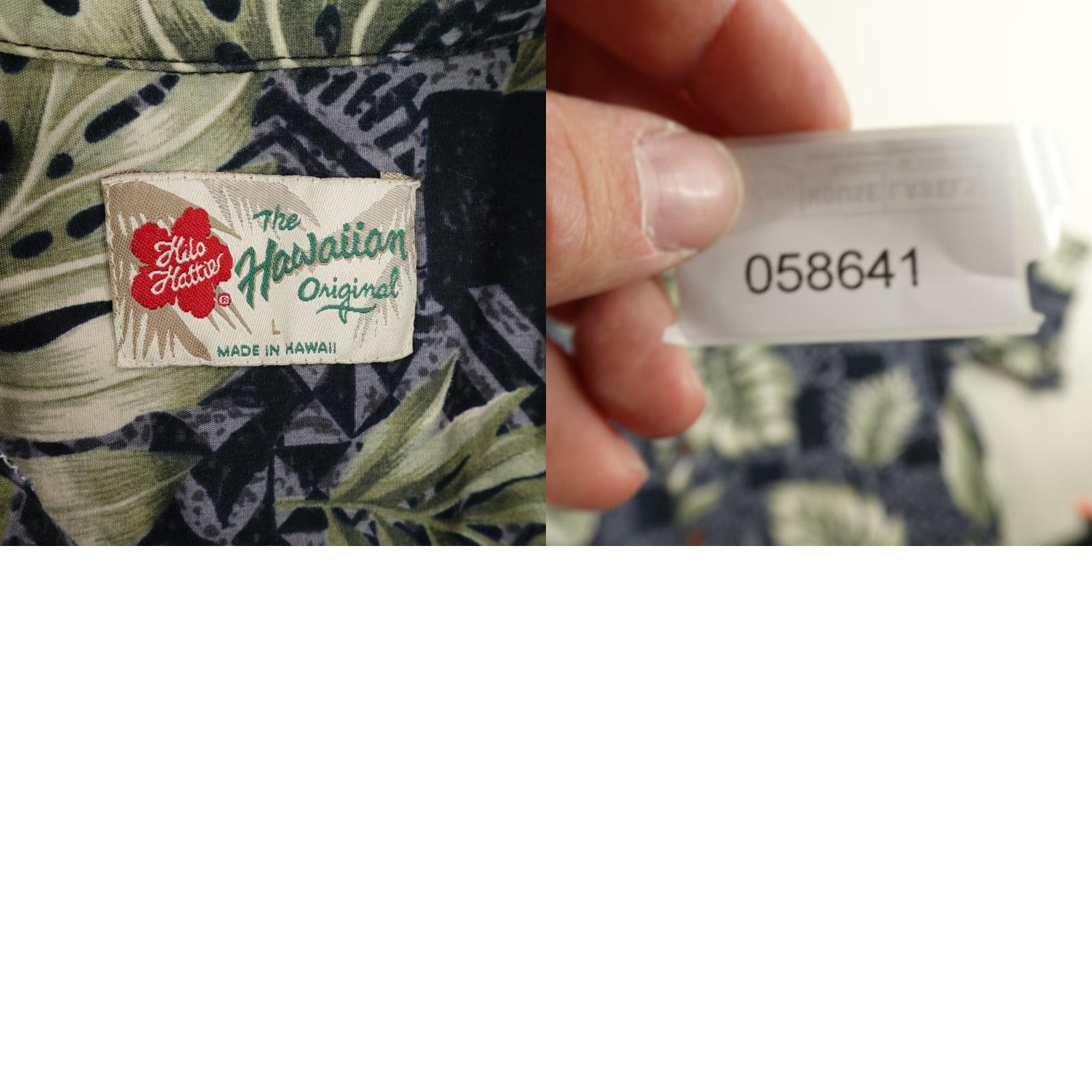 Hilo Hattie VINTAGE Hilo Hattie Shirt Mens Large Black Green Hawaiian Button Up Floral Camp Leaves Shirt Adult Large Black Green Floral Beach Tropical Mens Size US L / EU 52-54 / 3 - 8 Thumbnail