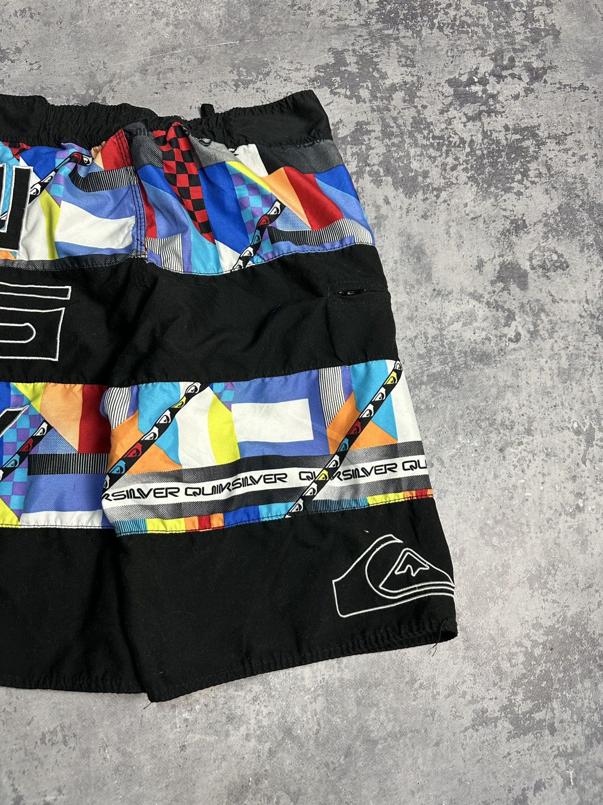 Quiksilver Vintage Y2K QuikSilver Big Spell Out Logo Board Shorts 32 Size US 32 / EU 48 - 6 Thumbnail
