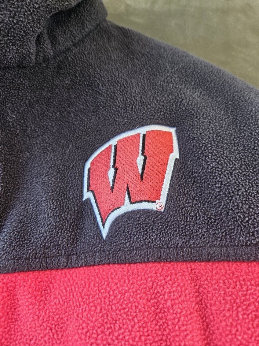 Columbia Wisconsin Badgers Columbia Zip-Up Jacket Size US L / EU 52-54 / 3 - 3 Thumbnail