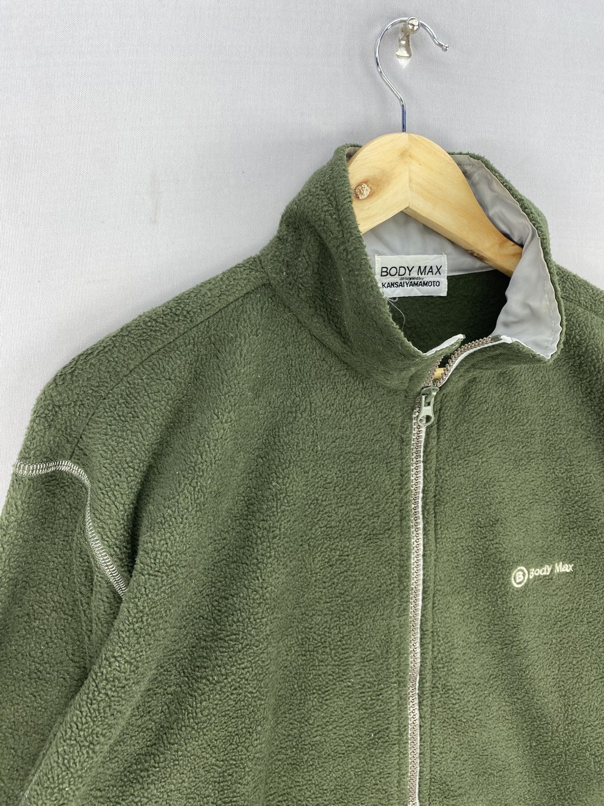 Kansai Yamamoto Vintage Y2K Body Max by Kansai Yamamoto Fleece Zipper Jacket Size US M / EU 48-50 / 2 - 2 Thumbnail