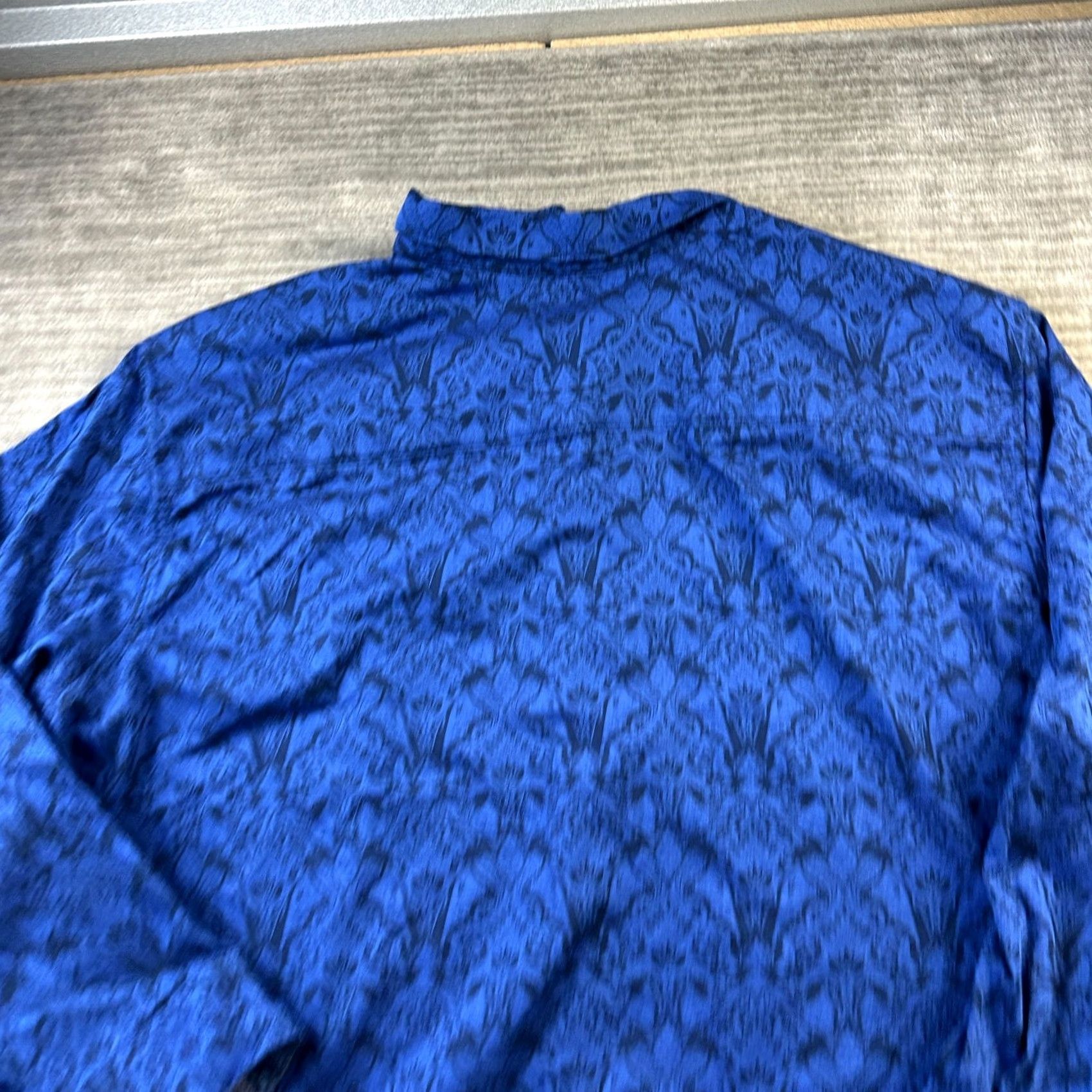Robert Graham Robert Graham Shirt Mens 4XL Blue Paisley Button-Up Collar Long Sleeve Vintage? No, All Seasons, Classic Fit, Cotton, Button Size US XXL / EU 58 / 5 - 4 Thumbnail