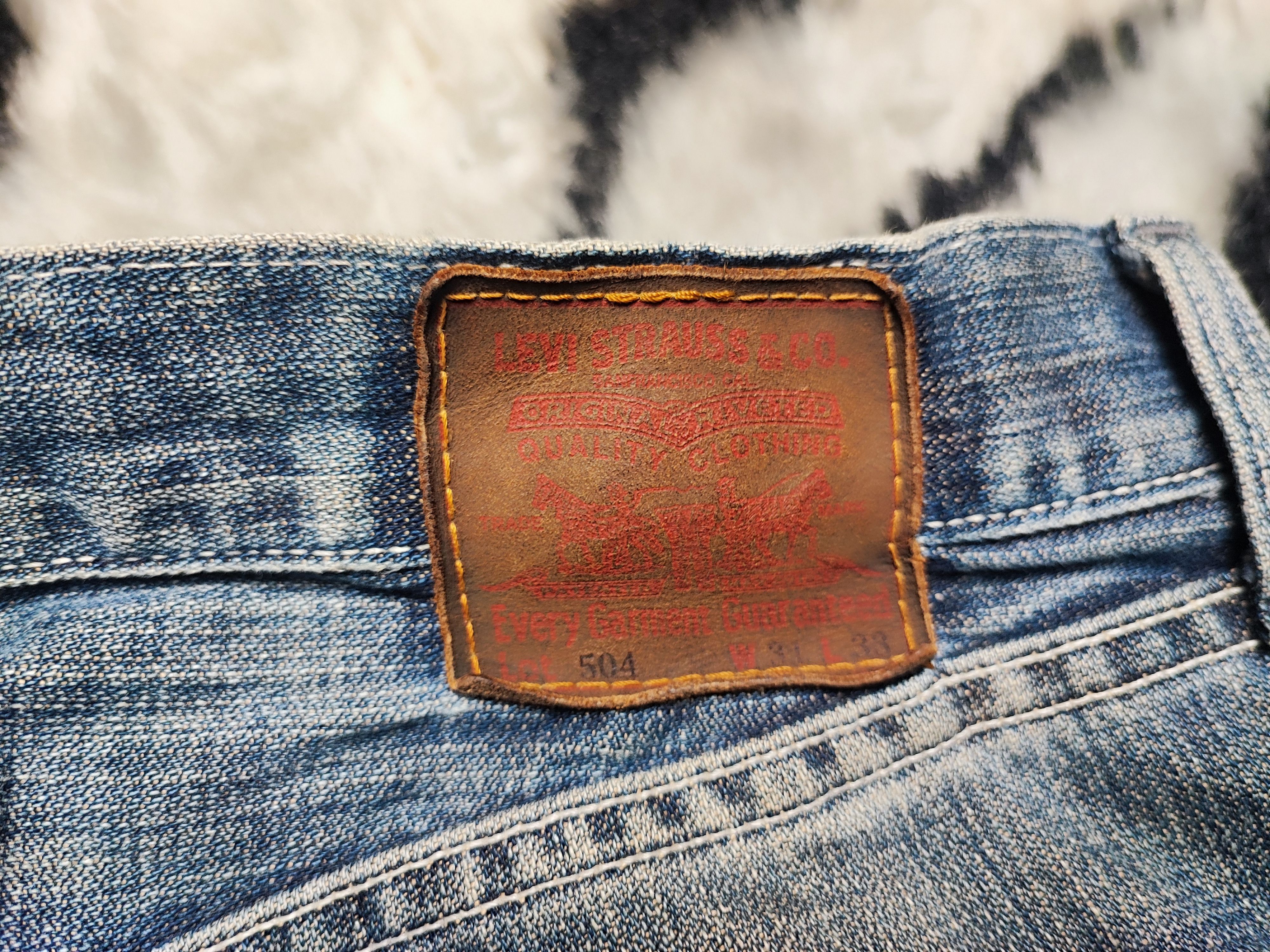 Levi's Vintage Levis 504 Jerky Tag Thrashed ERD Grunge Chrome 30x32 Size US 30 / EU 46 - 9 Thumbnail