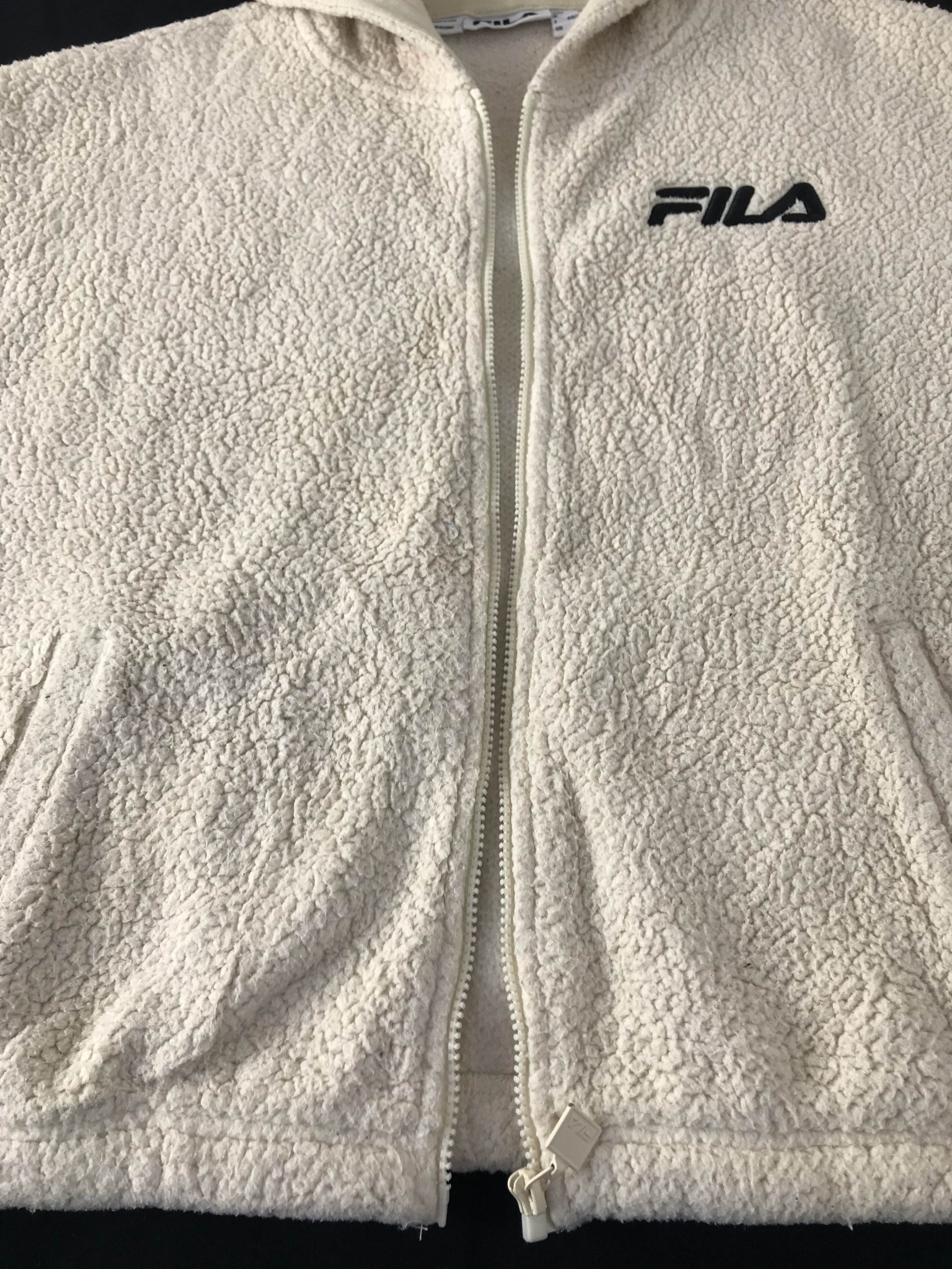 Fila Fila Fleece Hooded Sherpa Zipper Jacket Size M / US 6-8 / IT 42-44 - 5 Thumbnail