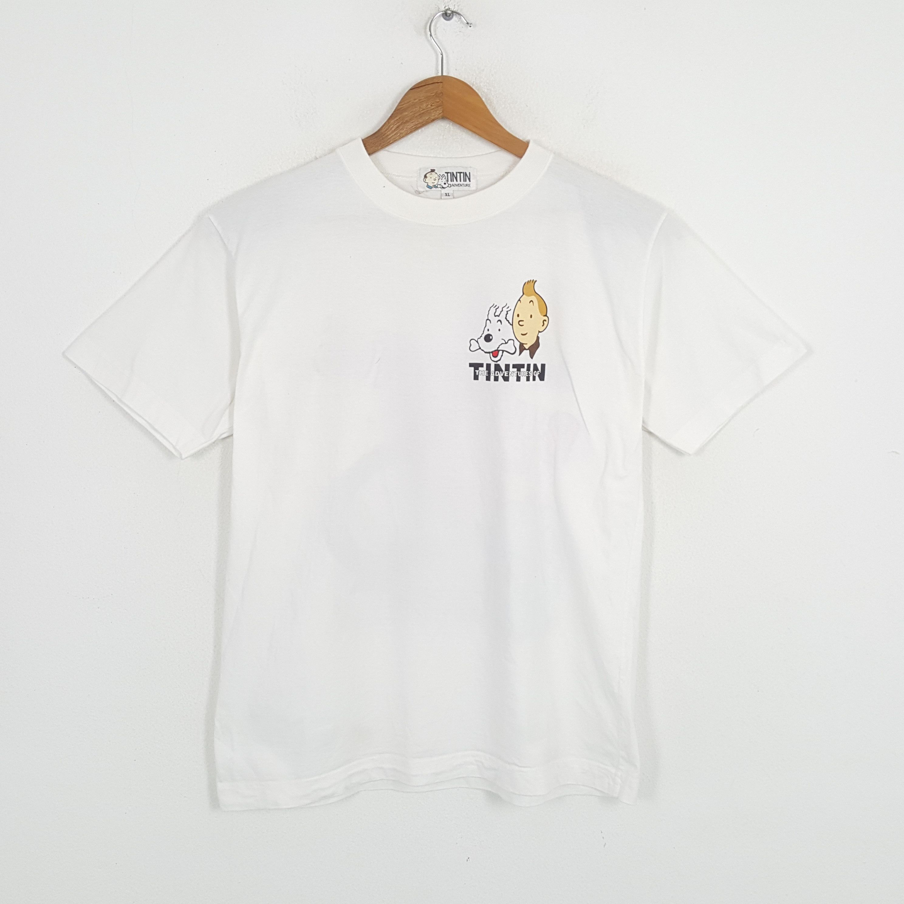 Vintage Vintage TINTIN THE BLUE LOTUS American Cartoon T-Shirts Size US L / EU 52-54 / 3 - 3 Thumbnail
