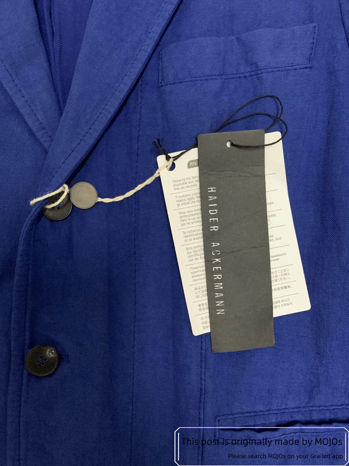 Haider Ackermann Sz 46 Haider Ackermann Basic Falling Blazer Jacket Size US S / EU 44-46 / 1 - 4 Thumbnail