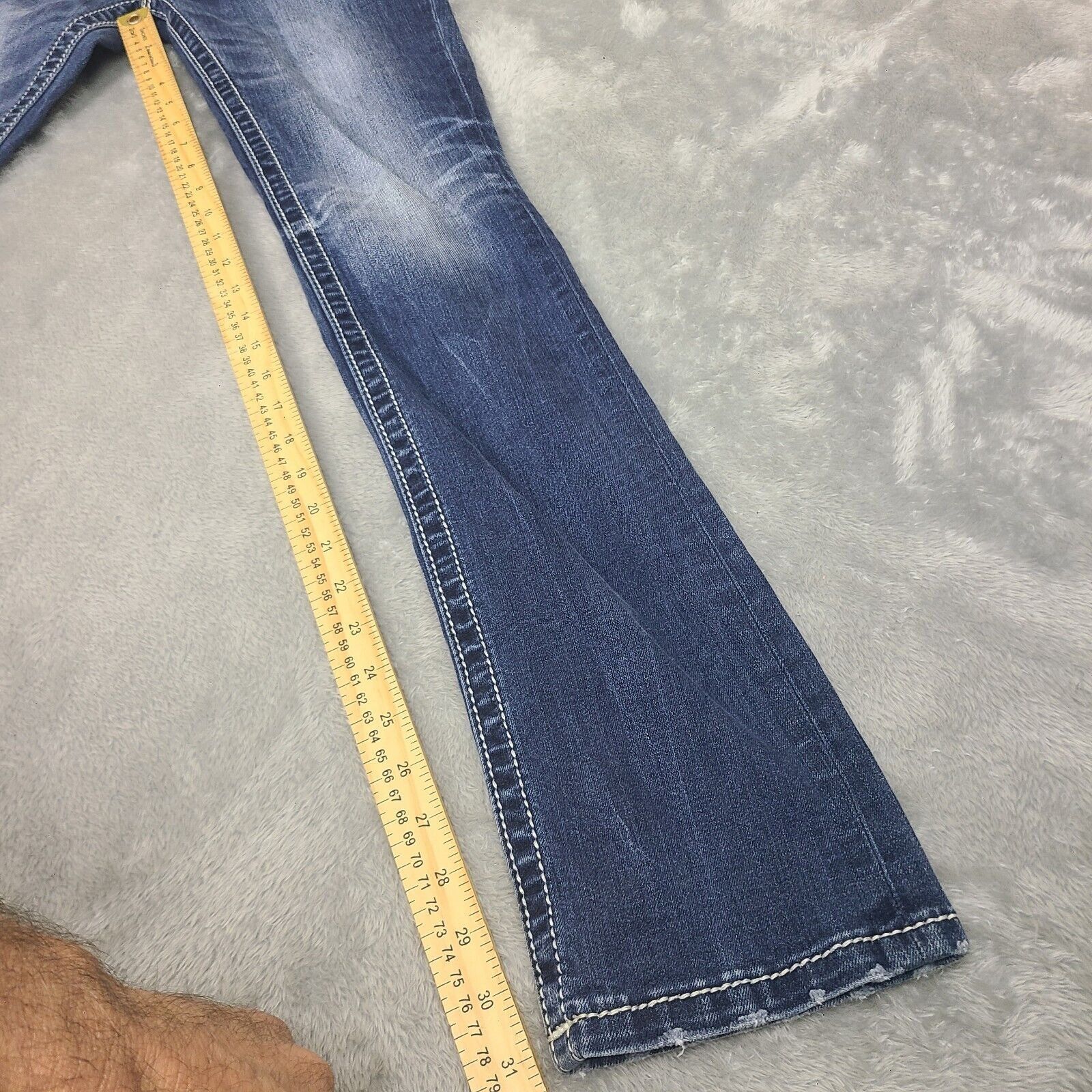 Miss Me Miss Me Jeans Sz 26 Signature Straight FIt Rhinestone Low Ri Size 26" / US 2 / IT 38 - 4 Thumbnail