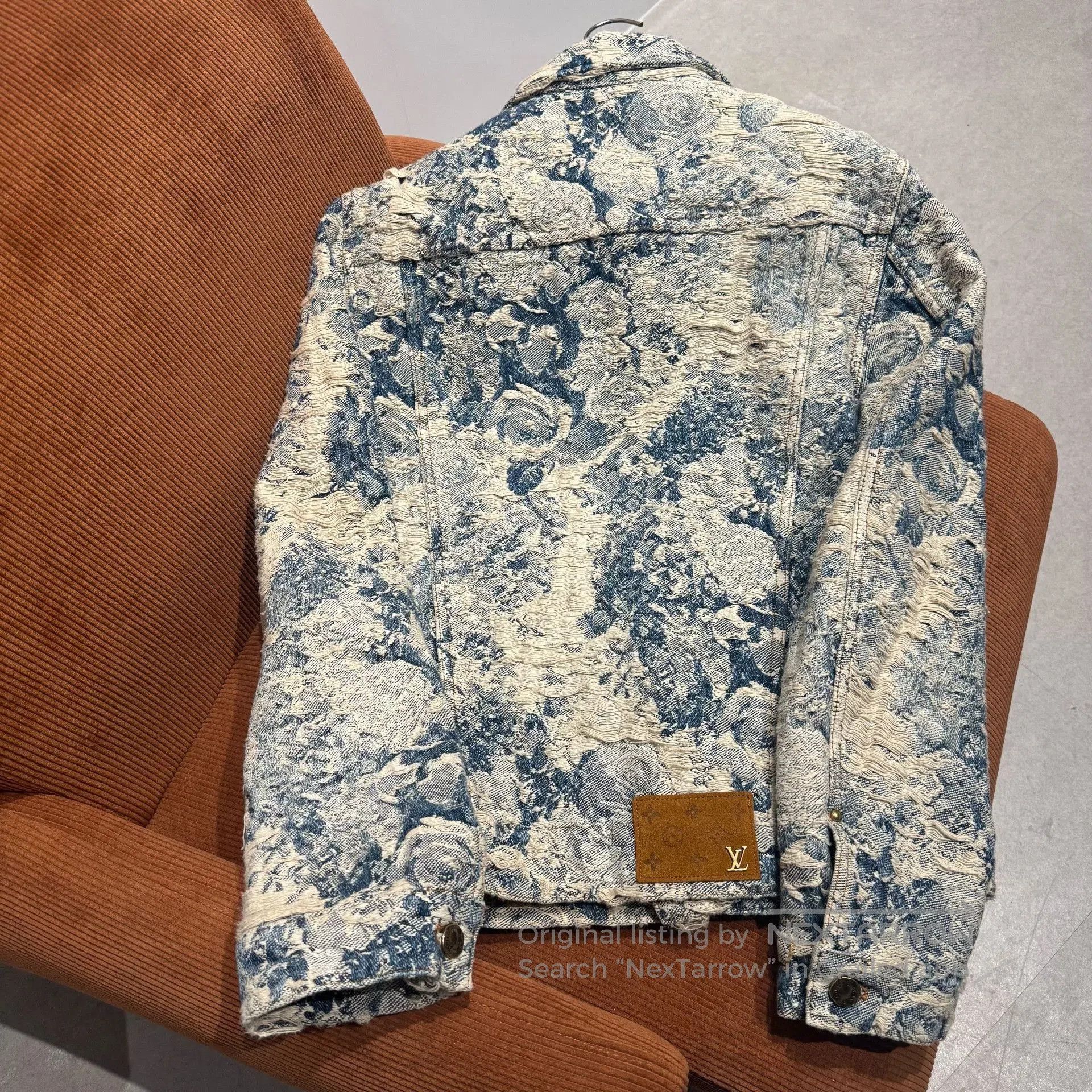 Louis Vuitton Louis Vuitton Distressed Denim Jacket. Size US S / EU 44-46 / 1 - 2 Thumbnail