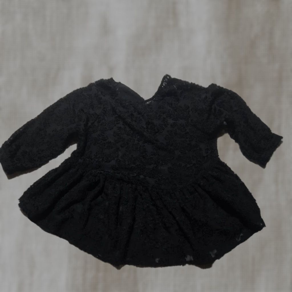 Vintage VINTAGE French Shirt Adult Medium Black Floral Lace Oversized Blouse Women M Size M / US 6-8 / IT 42-44 - 1 Thumbnail